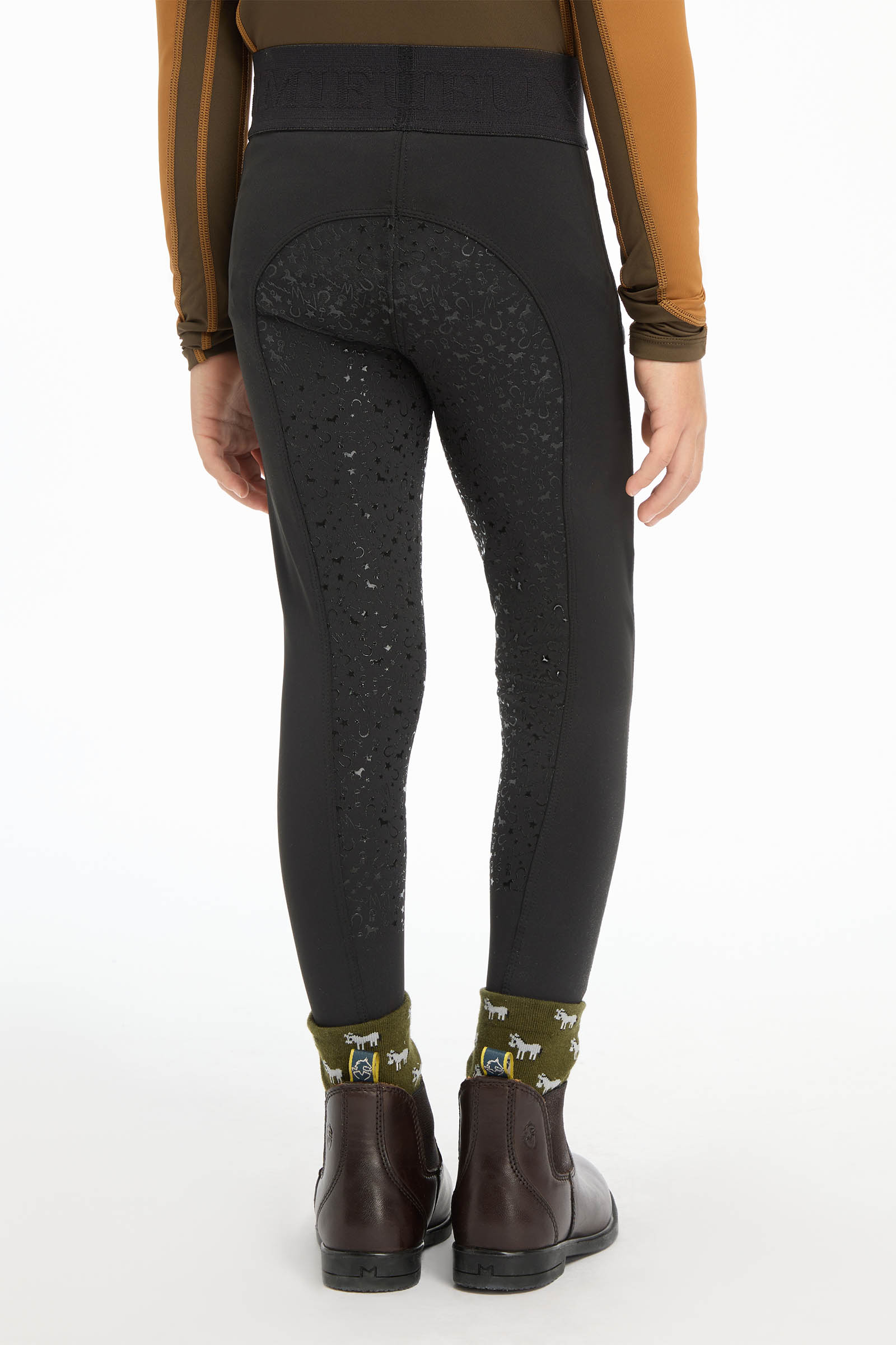 Black LeMieux mini pantalones de equitaci&oacute;n pull on para ni&ntilde;os