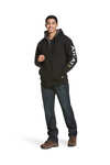Ariat Sudadera con cremallera completa Rebar All-Weather para hombre