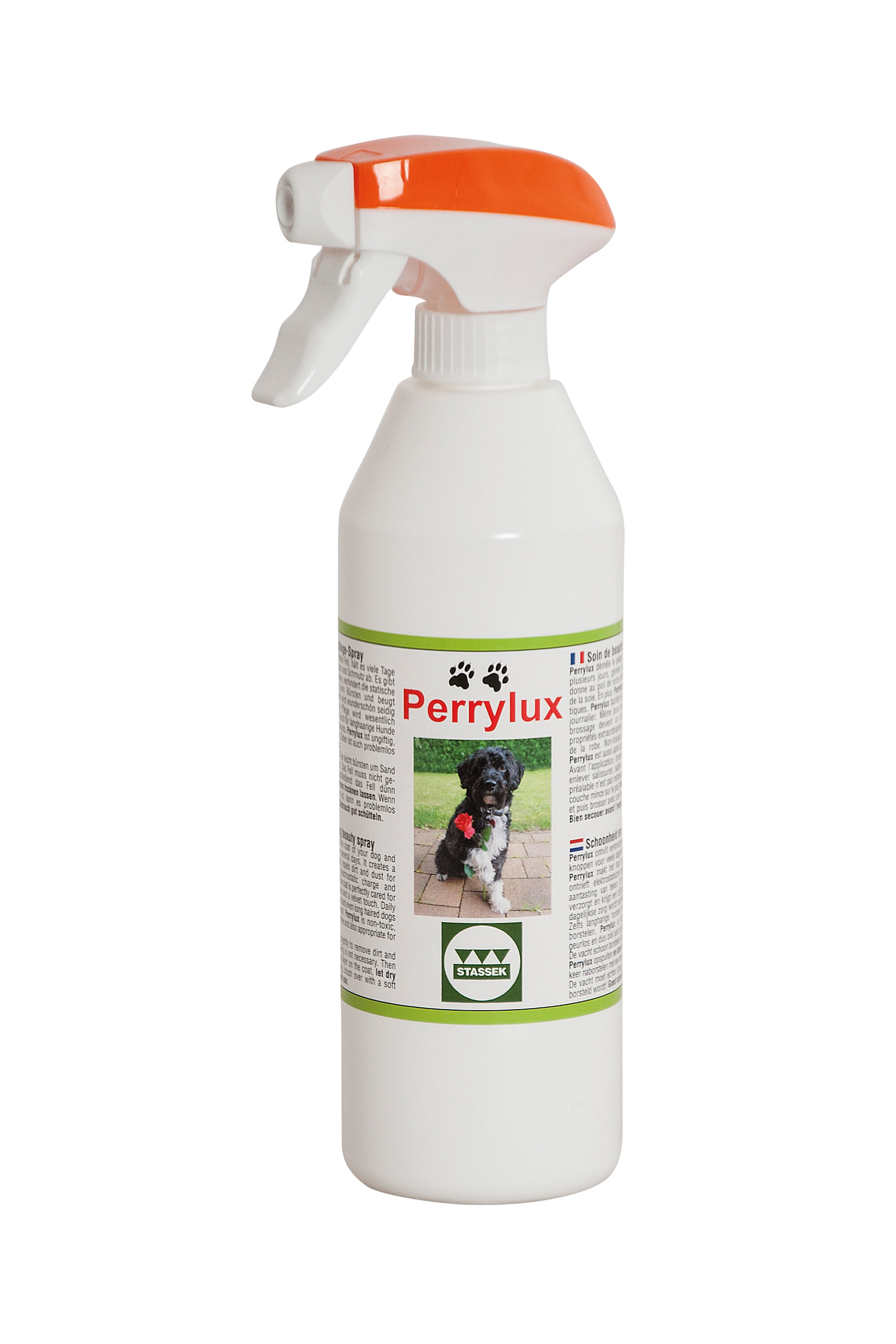 Stassek Perrylux Spray de belleza desenredante para perros, 450 ml