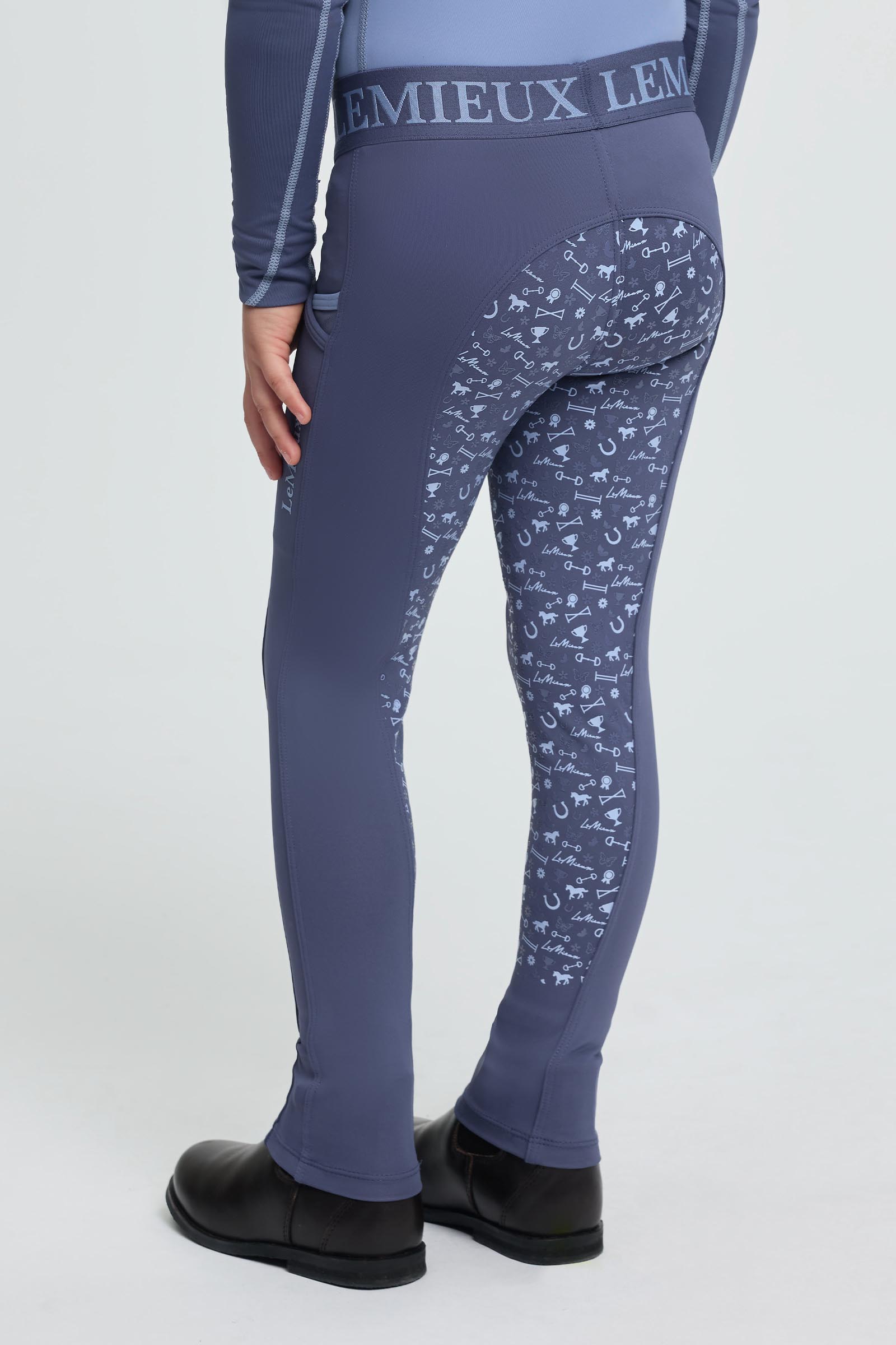 Shadow LeMieux mini pantalones de equitaci&oacute;n pull on para ni&ntilde;os