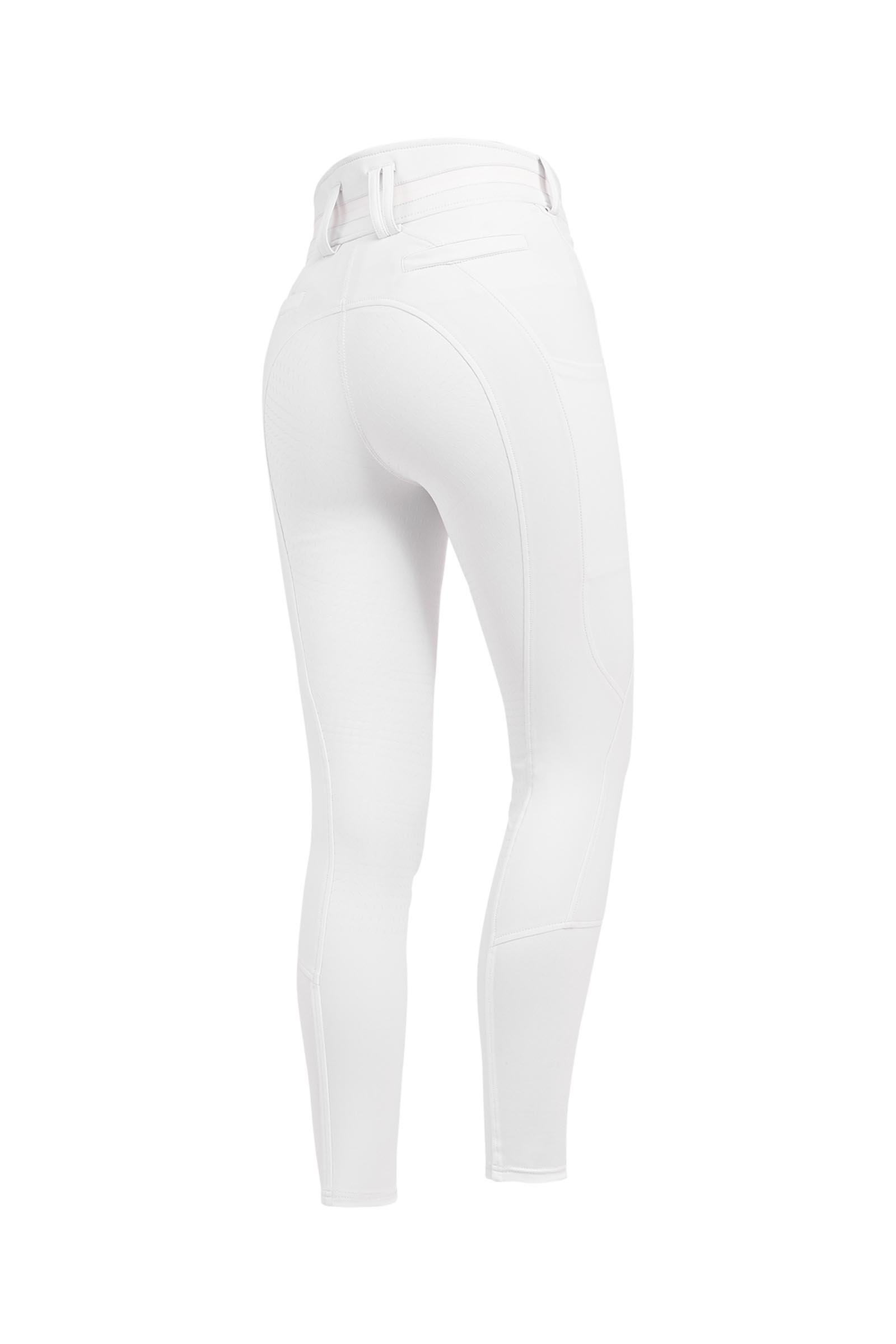 White ELT Maja pantalones de montar para mujer Glam Curved High Waist