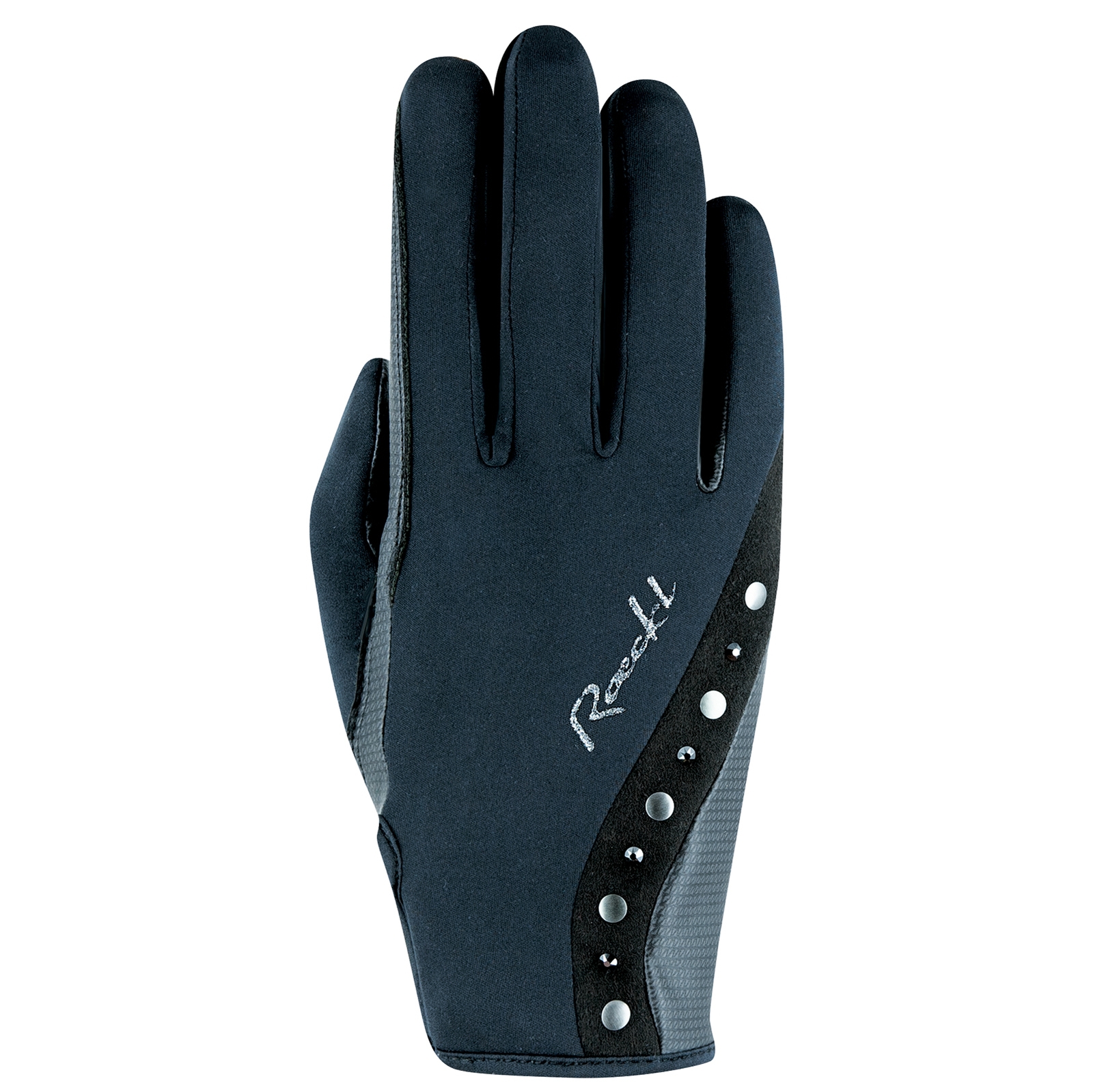 Black Guantes de Equitación Roeckl Jardy