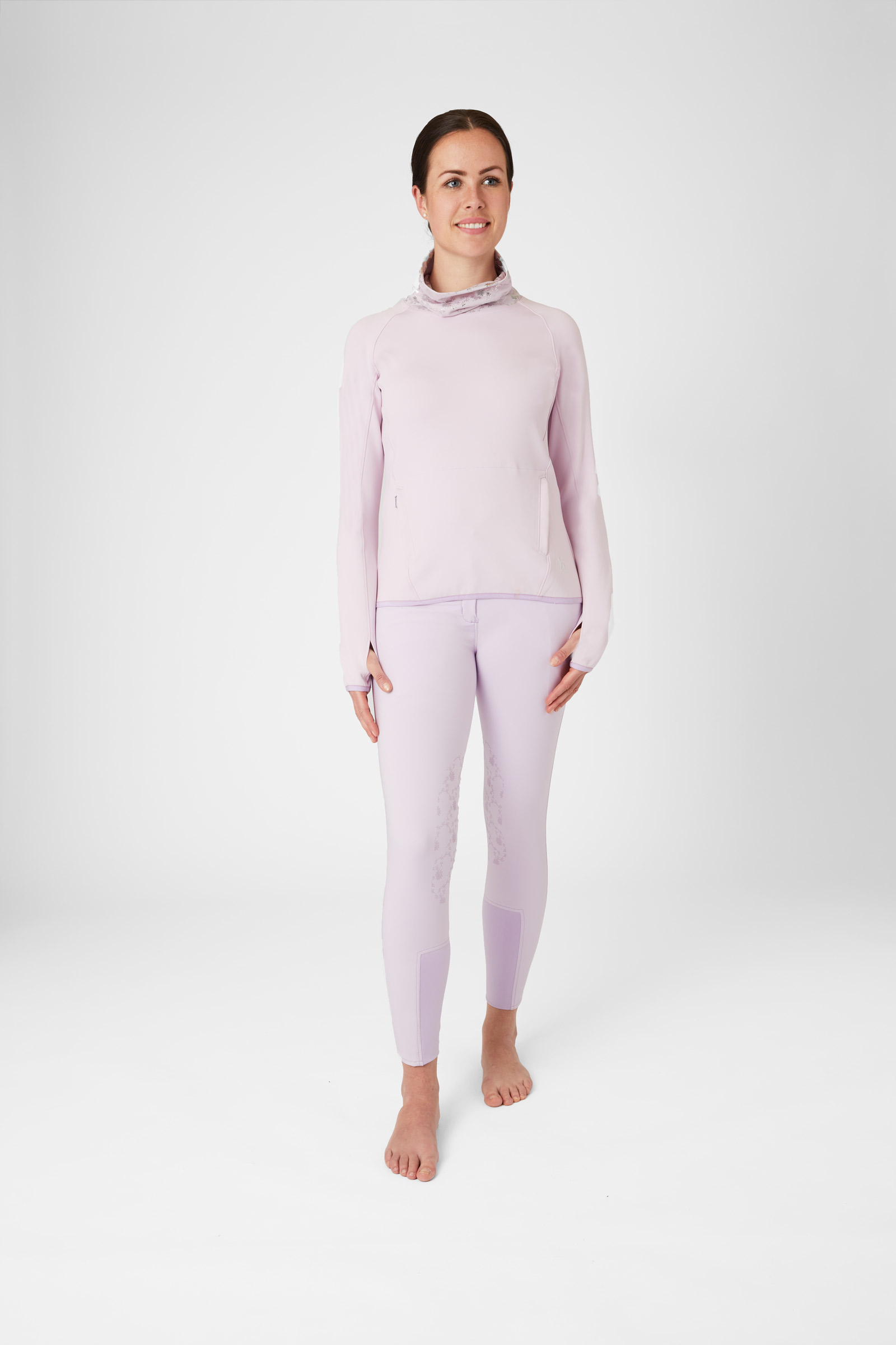 Su&eacute;ter Funcional con Cuello Floral para Mujer Horze Kaitlin