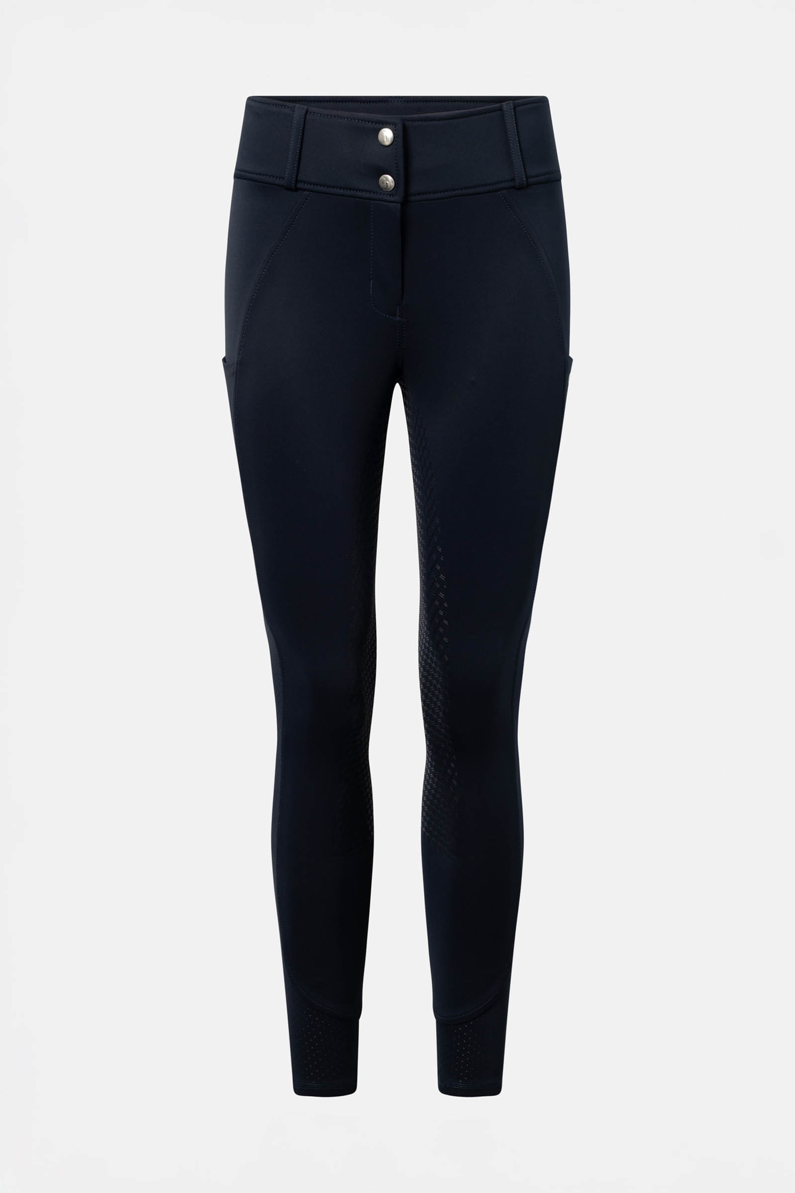 Dark Navy Horze Matilda pantalones de equitaci&oacute;n mujer full grip perforados