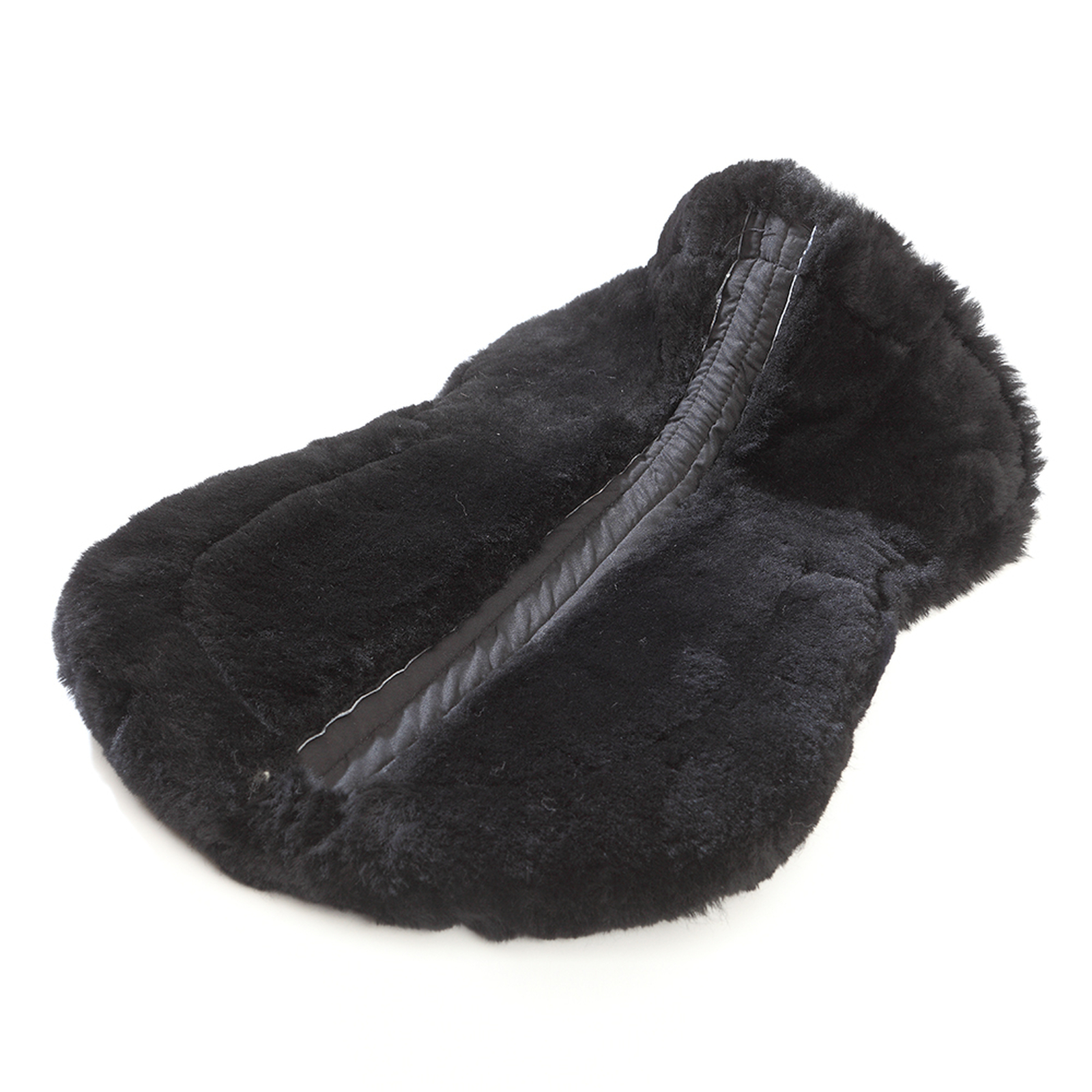 Almohadilla de lana de cordero Kavalkade con borde detrás, lana de cordero