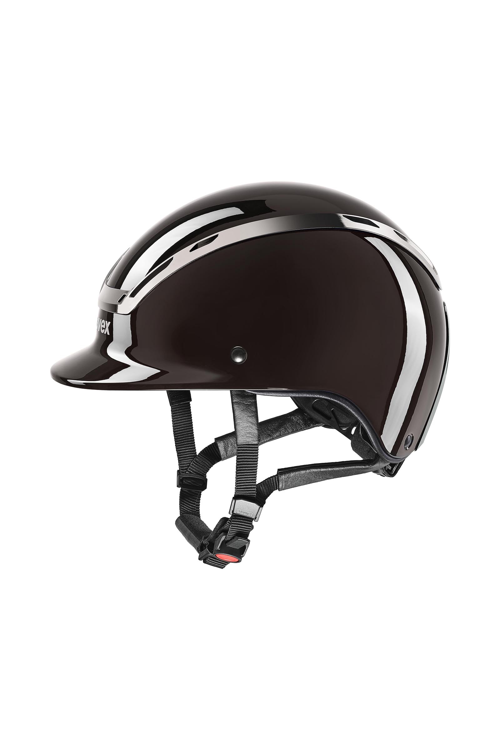mocca glossy Uvex Exxeed Shiny Chrome Casco de Equitaci&oacute;n