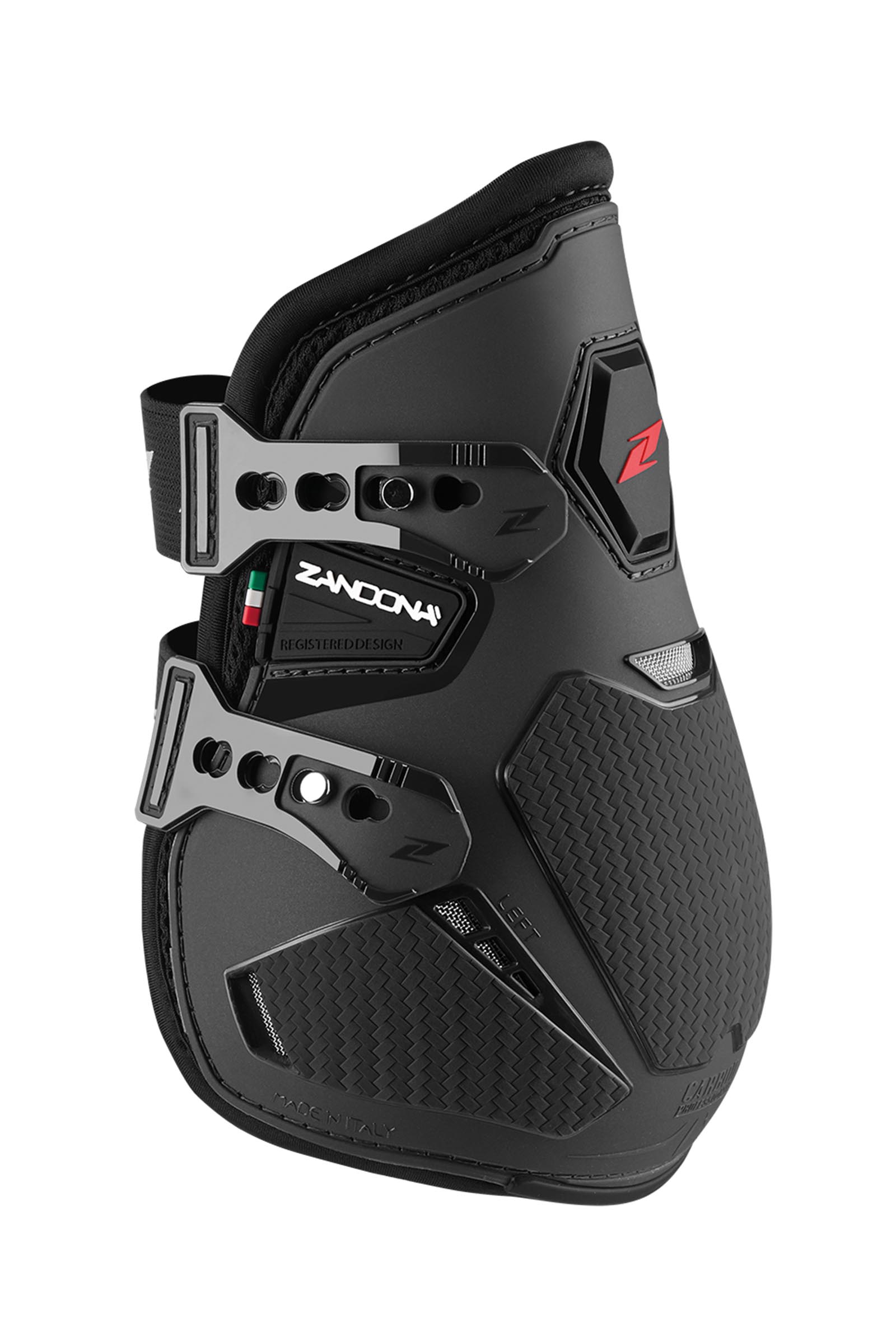 Black Zandona Carbon PROfessional protectores de menudillo