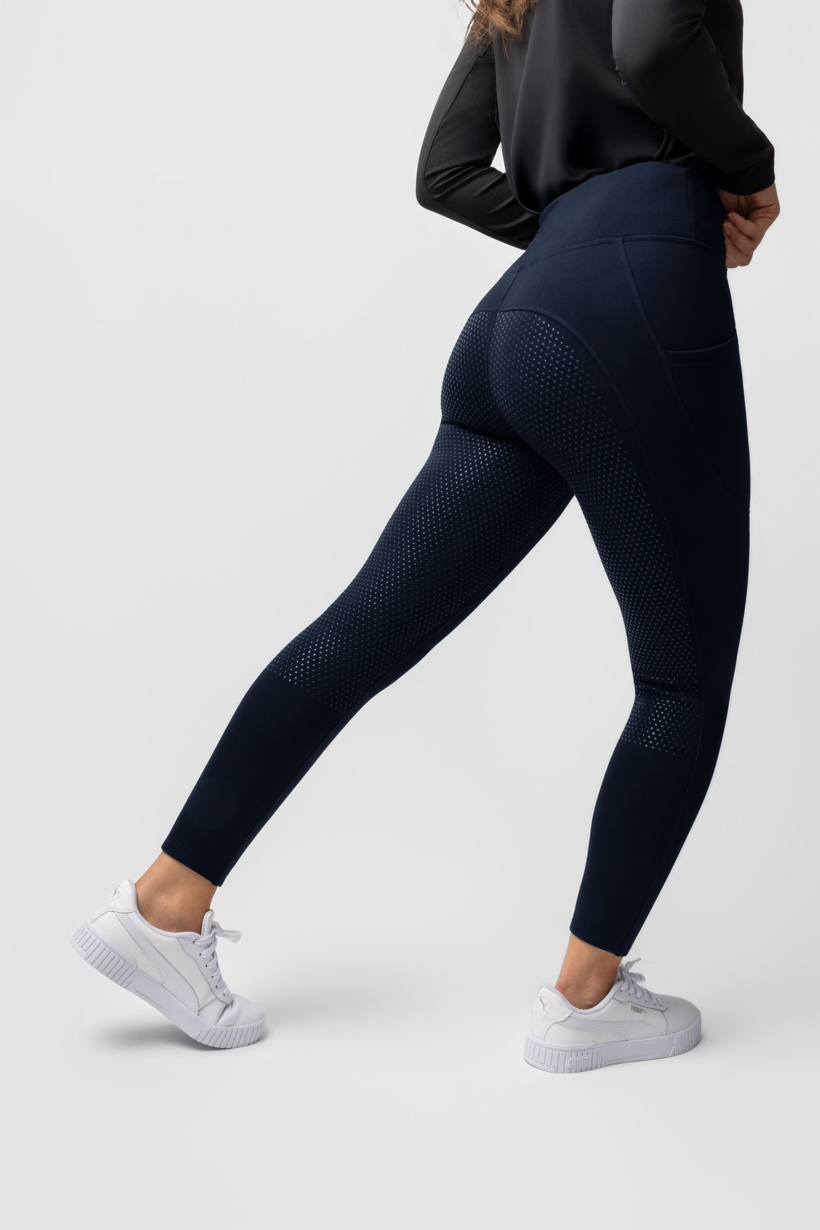 Horze Greta leggings equitaci&oacute;n thermo mujer full grip