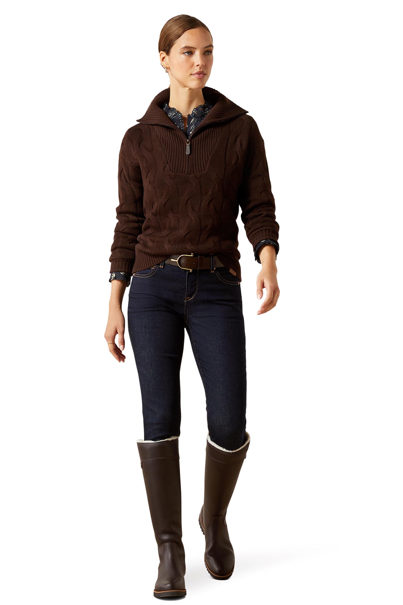 Ariat Alamere Jersey para mujer con cremallera 1/2