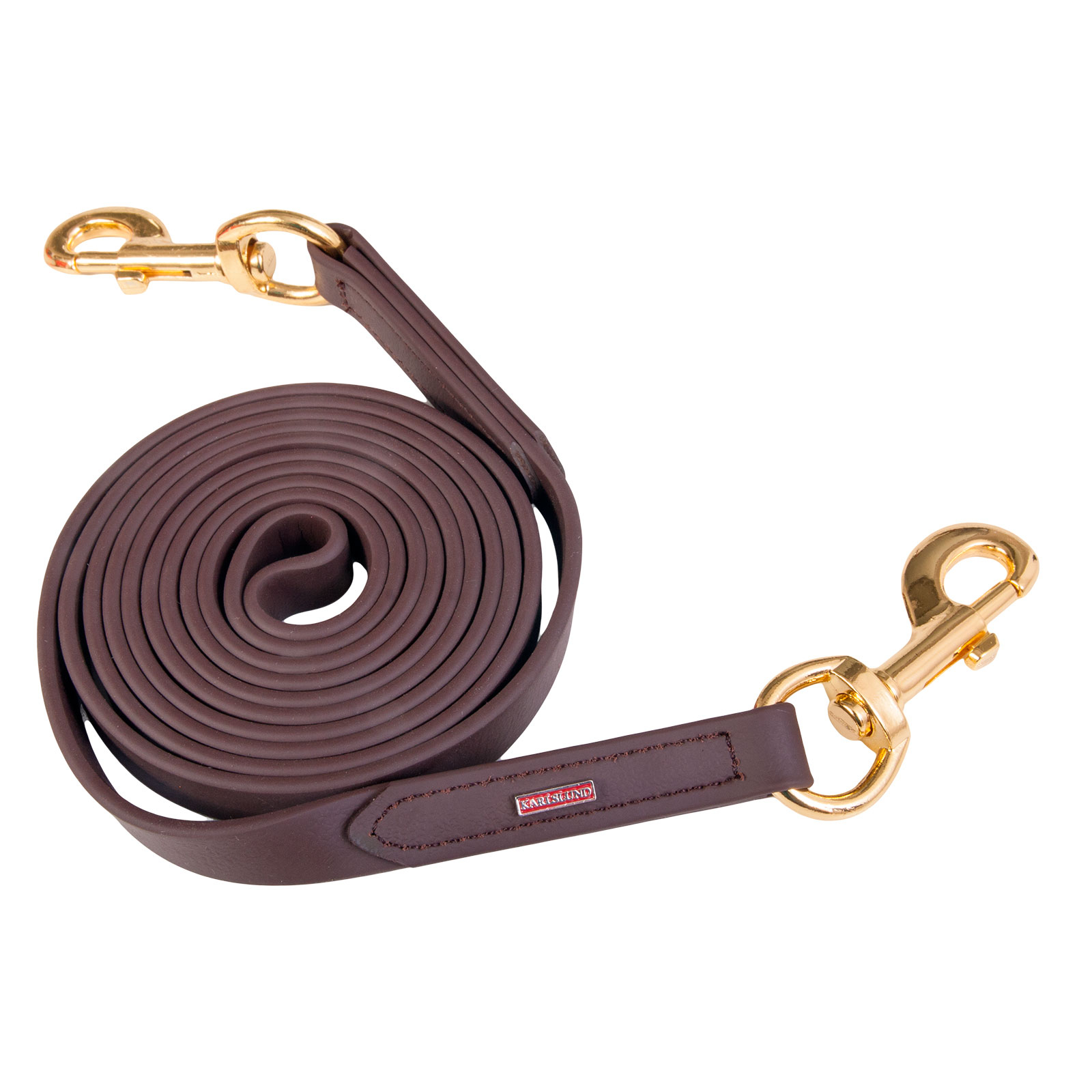 Brown/Brass Riendas Karlslund SuperStrap