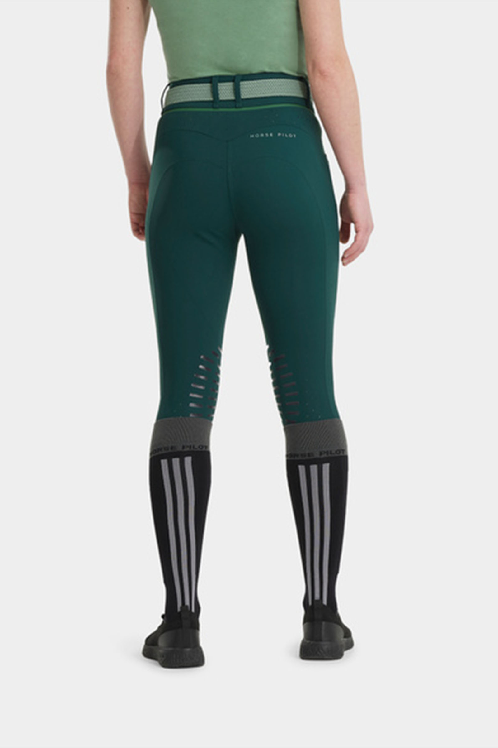 Green morocco Horse Pilot X-Aerotech pantalones de montar para mujer