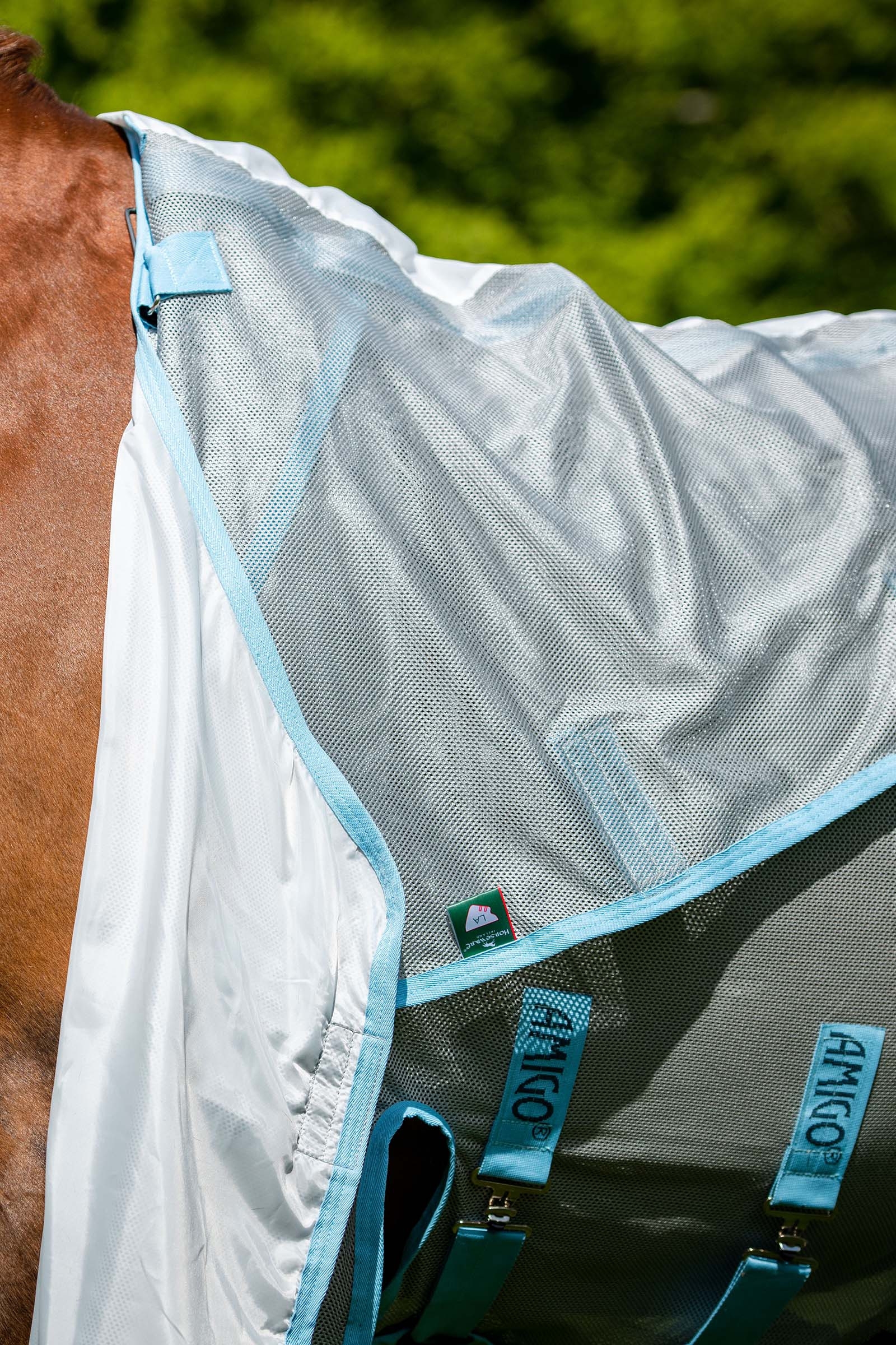 Horseware Amigo AmEco Bug Buster manta para moscas con cuello desmontable