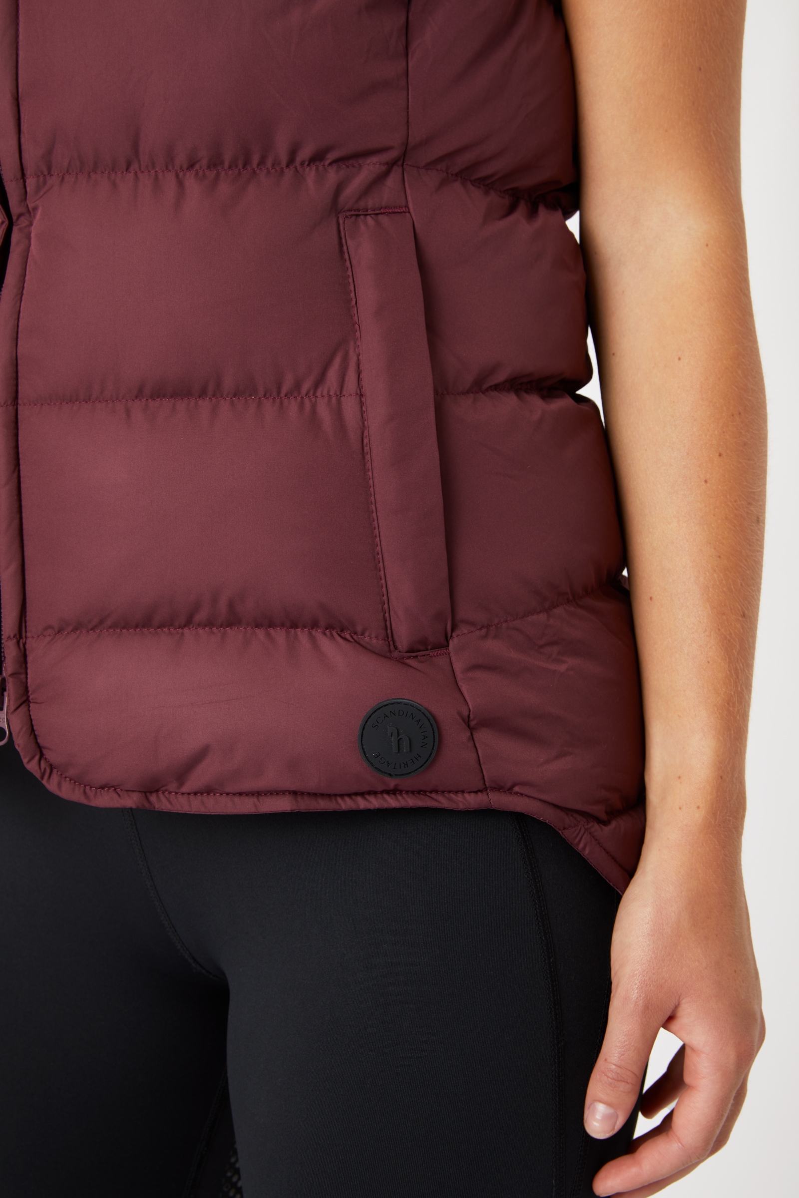 Chaleco de Equitación Acolchado con Capucha para Mujer Horze Callie