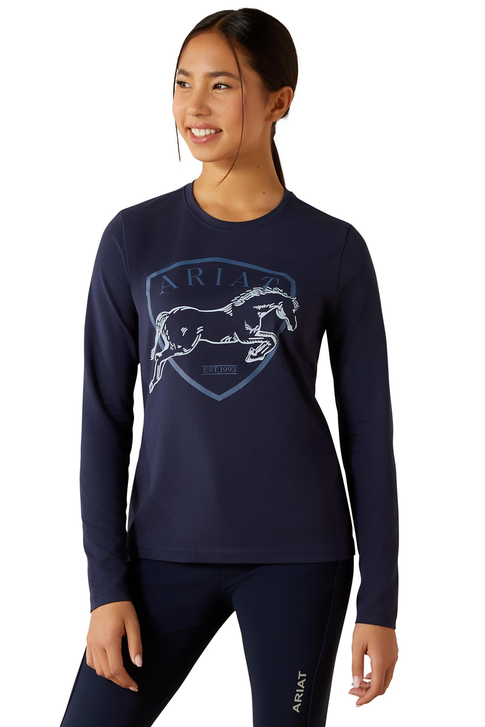 Ariat Liberty Jump camisa de manga larga para niños