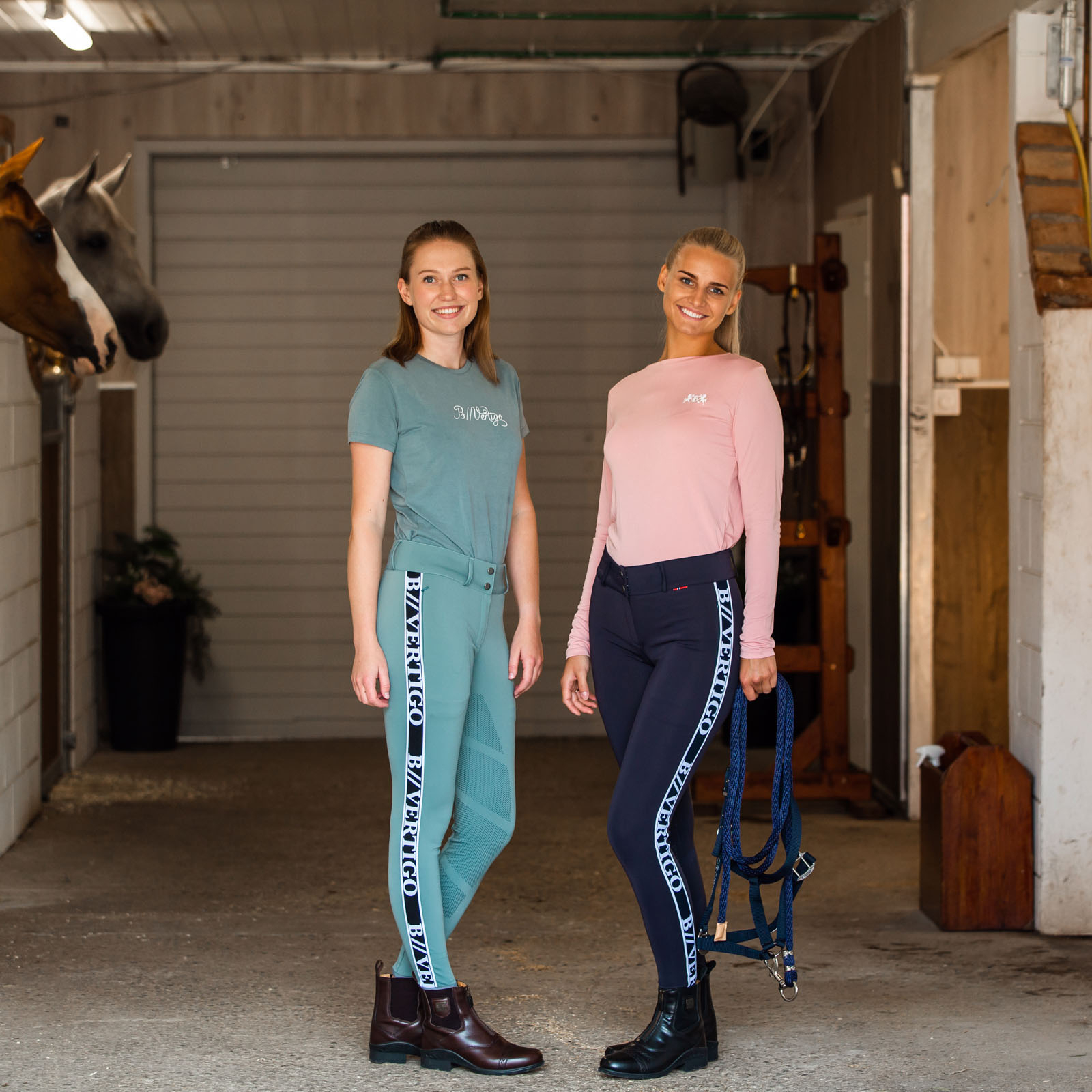 Pantalones de Montar  Funcionales con Cintura Alta yAsiento Completo de Silicona para Mujer Horze Angelika