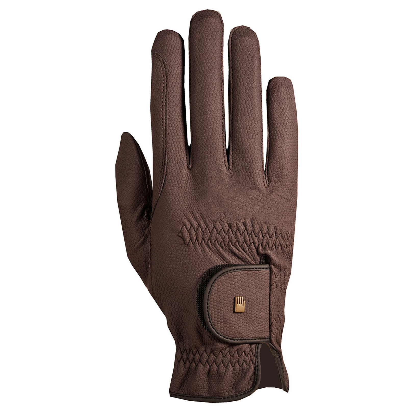 Dark Brown Guantes de Equitación de Invierno Roeck-Grip Junior
