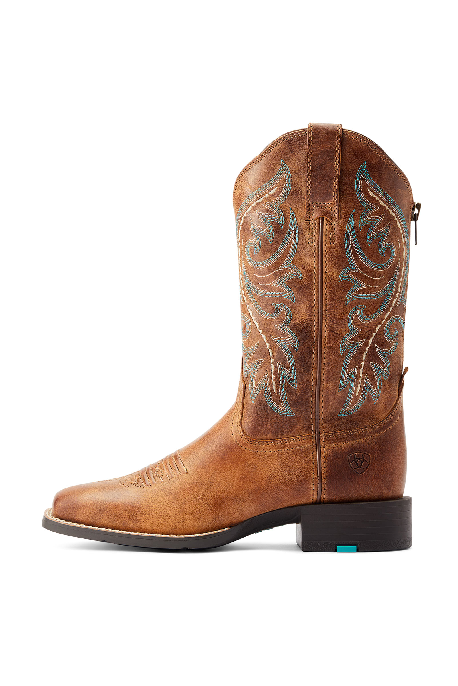 Ariat Round Up botas western para mujer con cremallera trasera