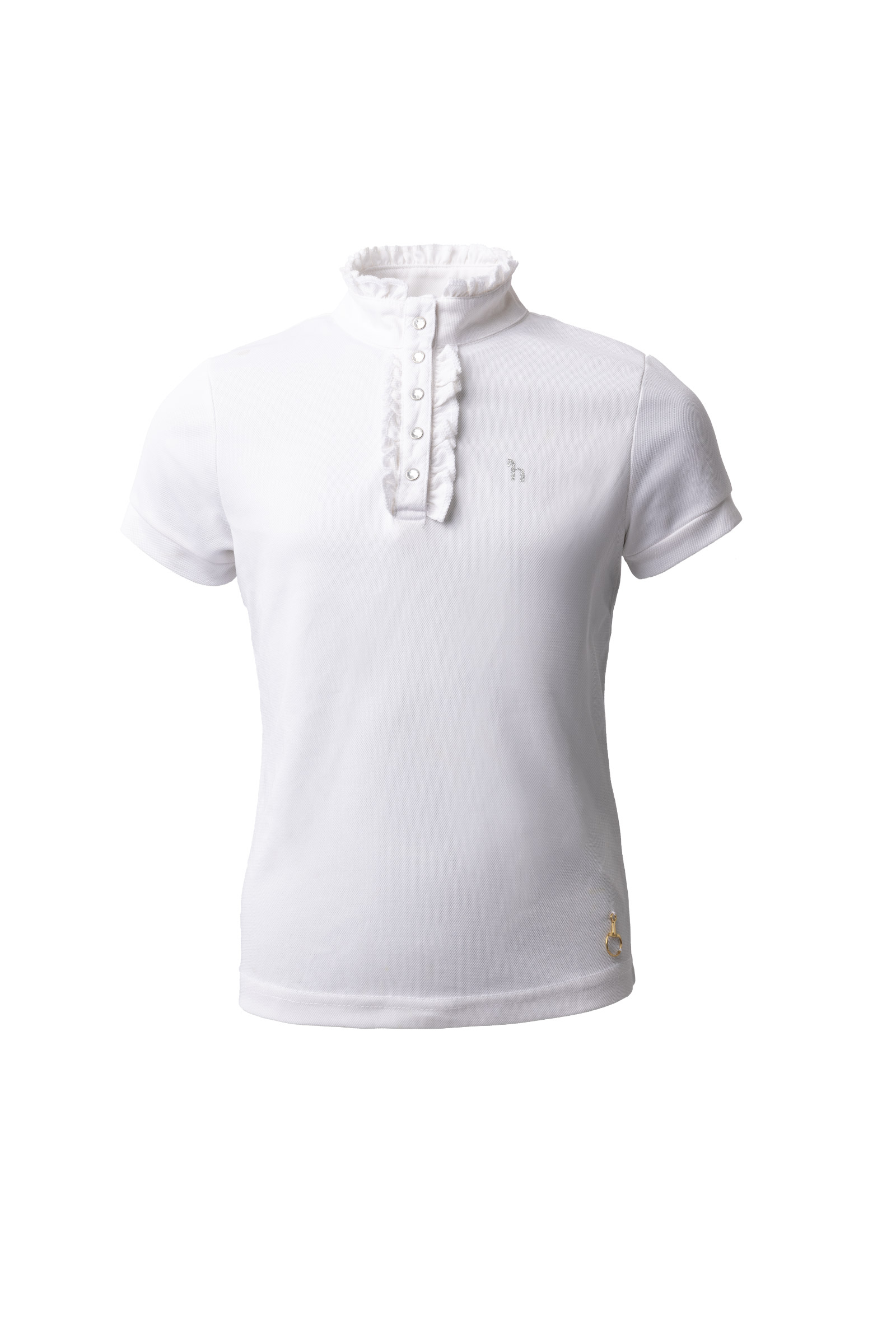 Camisa de Manga Corta con Volantes deConcurso para Ni&ntilde;os Horze Christel