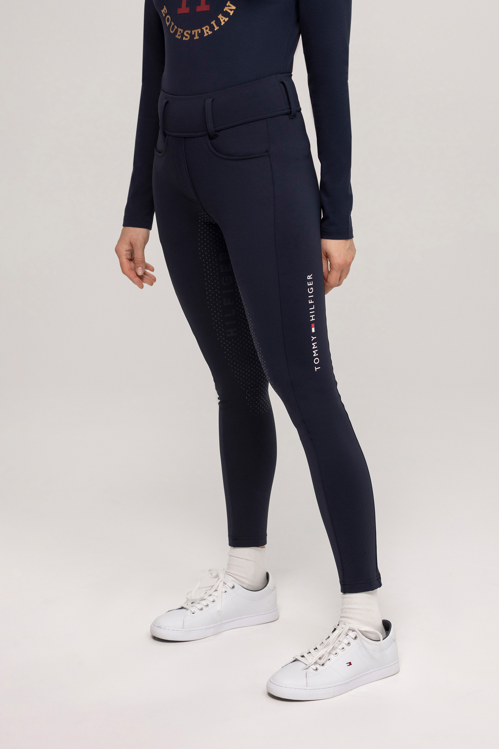 Tommy Hilfiger Equestrian Vermont pantalones de montar para mujer con refuerzo de asiento completo