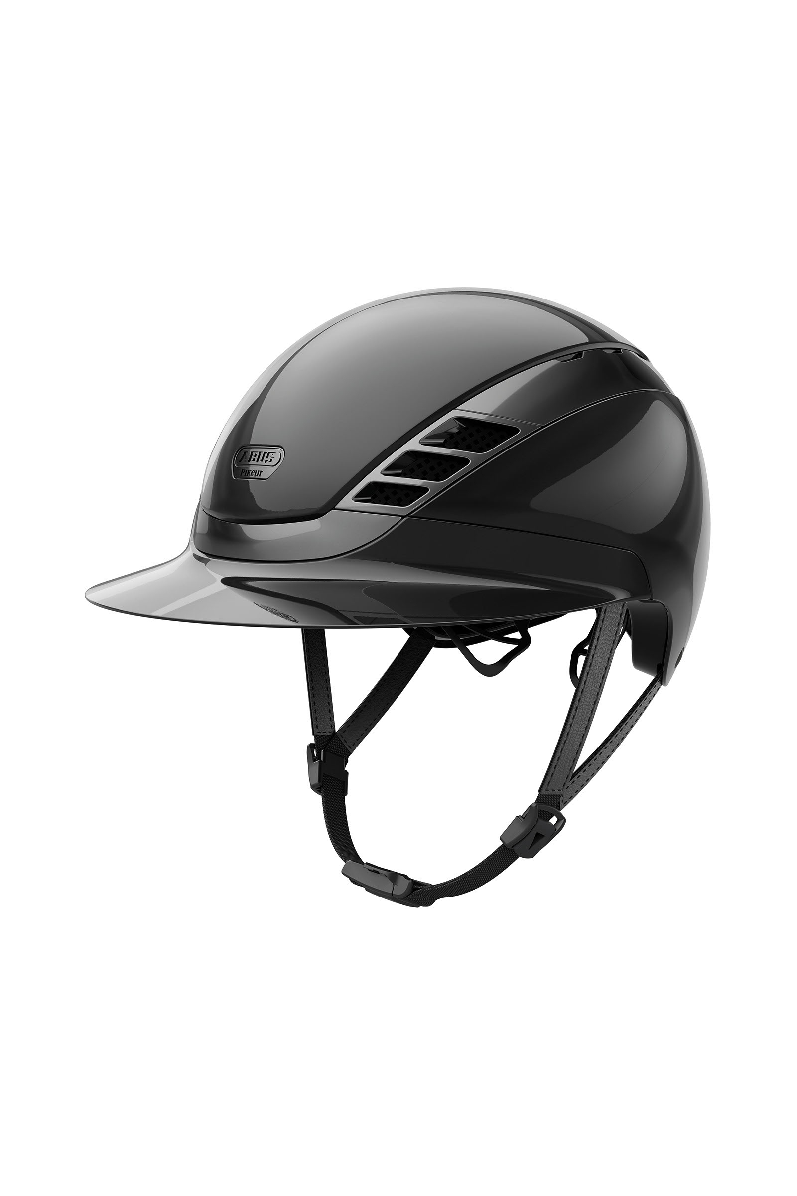 Abus Pikeur AirLuxe Chrome Casco de Equitación Visera Larga