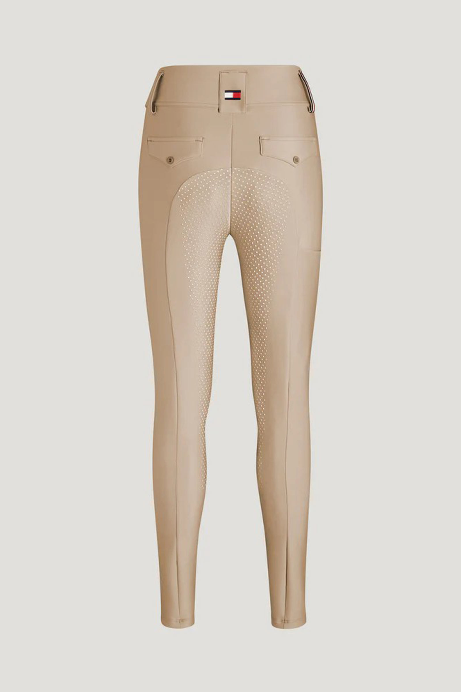 BEIGE SEASONAL Tommy Hilfiger Equestrian Highland pantalones de montar h&iacute;bridos con asiento completo de silicona para mujer