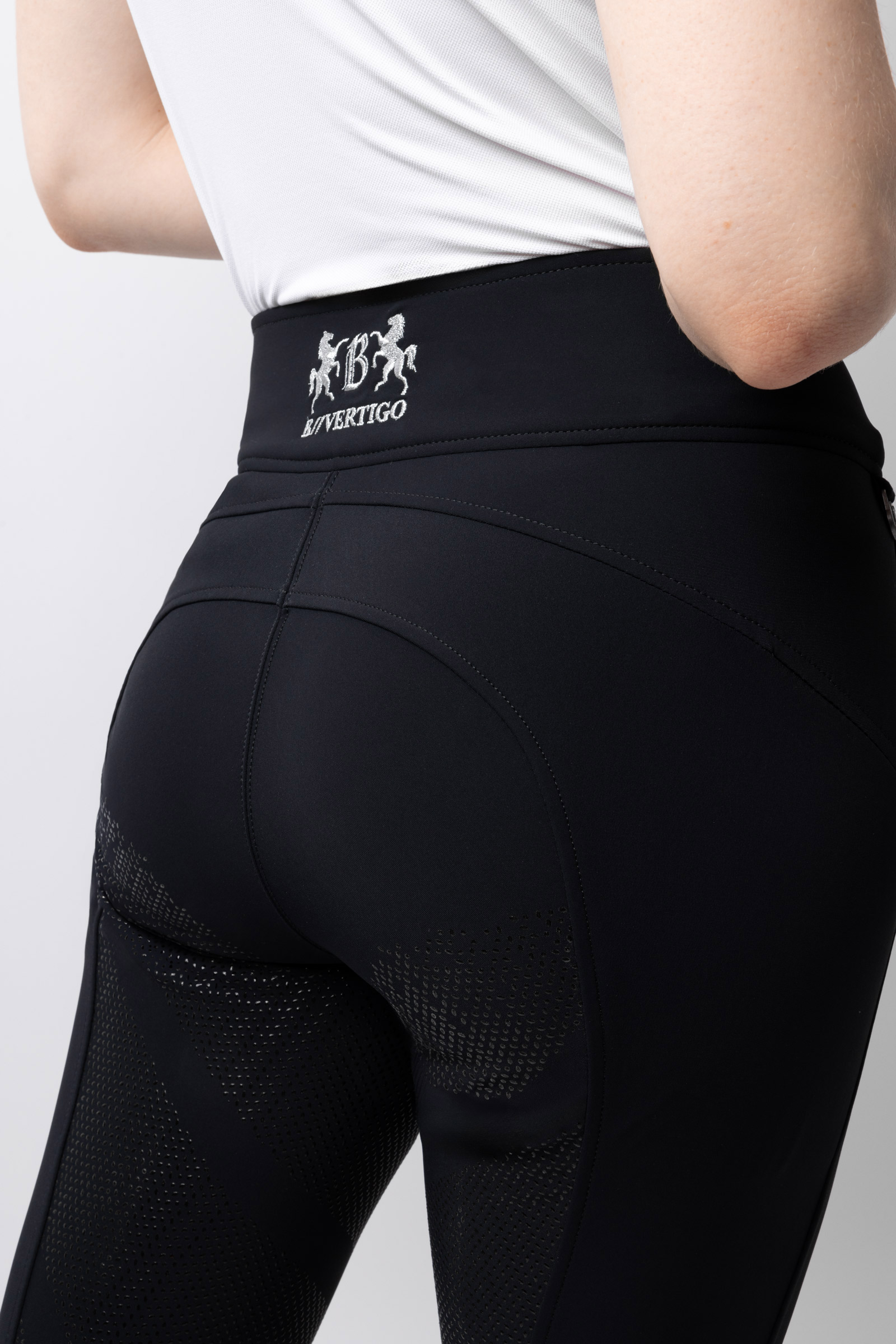 B Vertigo Justine Thermo pantalones de equitaci&oacute;n para mujer con asiento completo de silicona