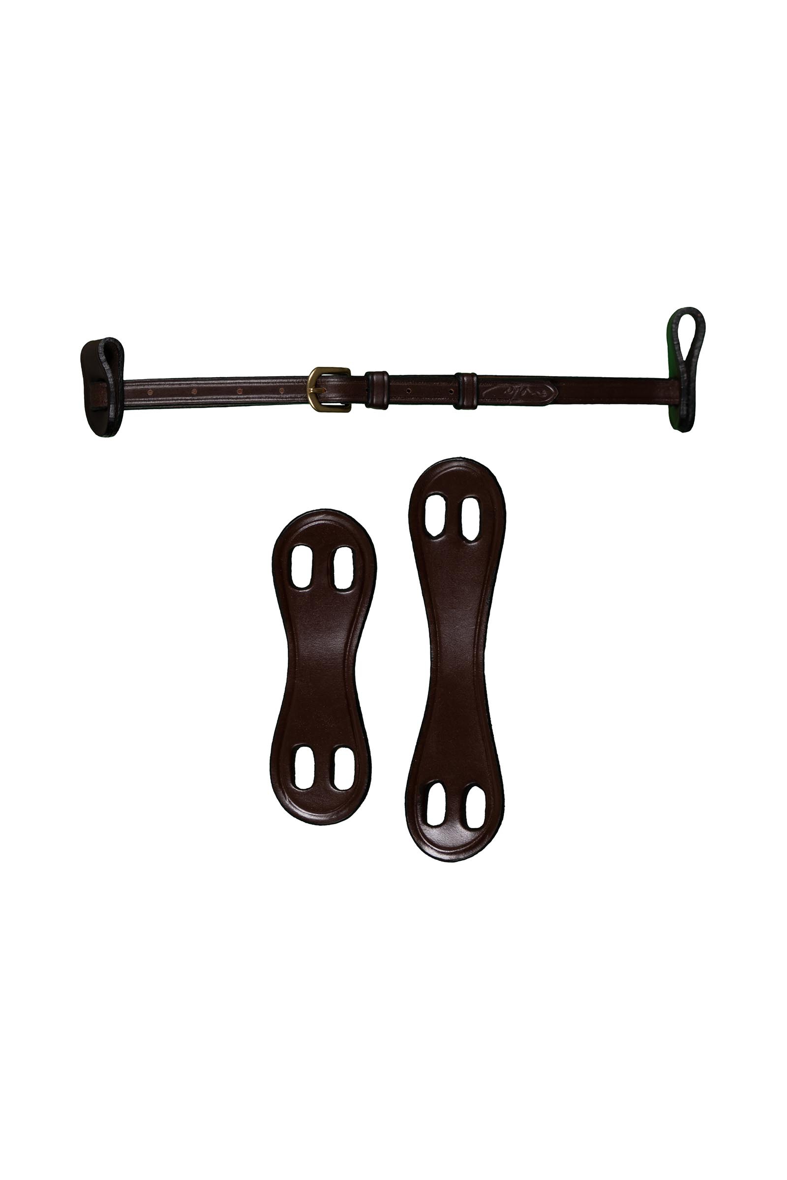 Brown Dy'on D Collection correa de cierrabocas (13 mm) con 2 presillas