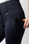 Horze Leonie pantalones de equitaci&oacute;n para mujer con asiento completo de silicona UPF 40+