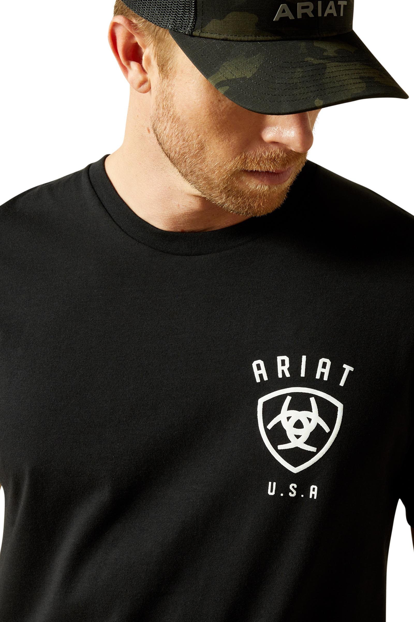 Ariat Faded Bull camiseta para hombre