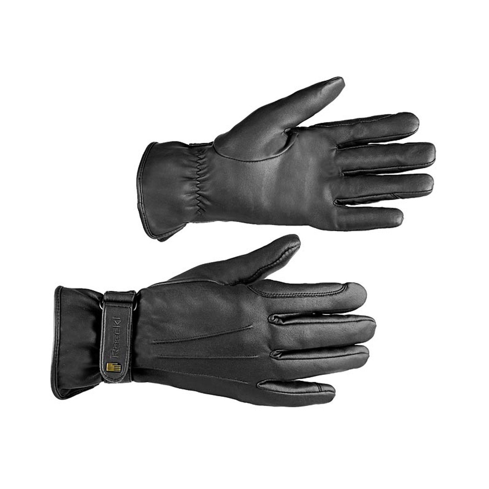 Black Guantes de equitaci&oacute;n Roeckl Weymouth