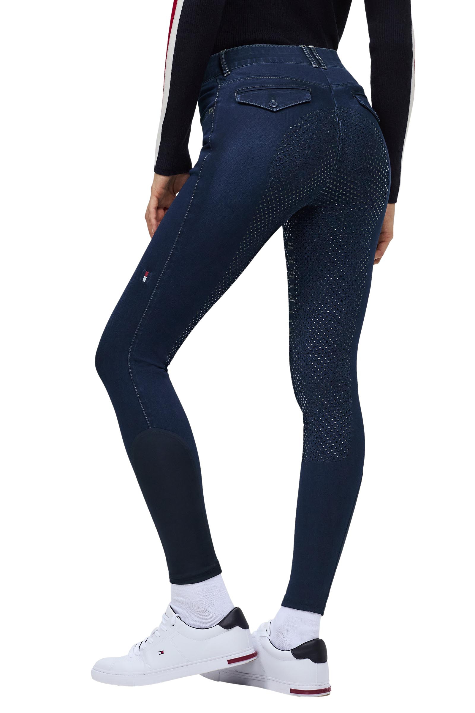Tommy Hilfiger Equestrian Hope pantal&oacute;n de equitaci&oacute;n vaquero para mujer con agarre completo