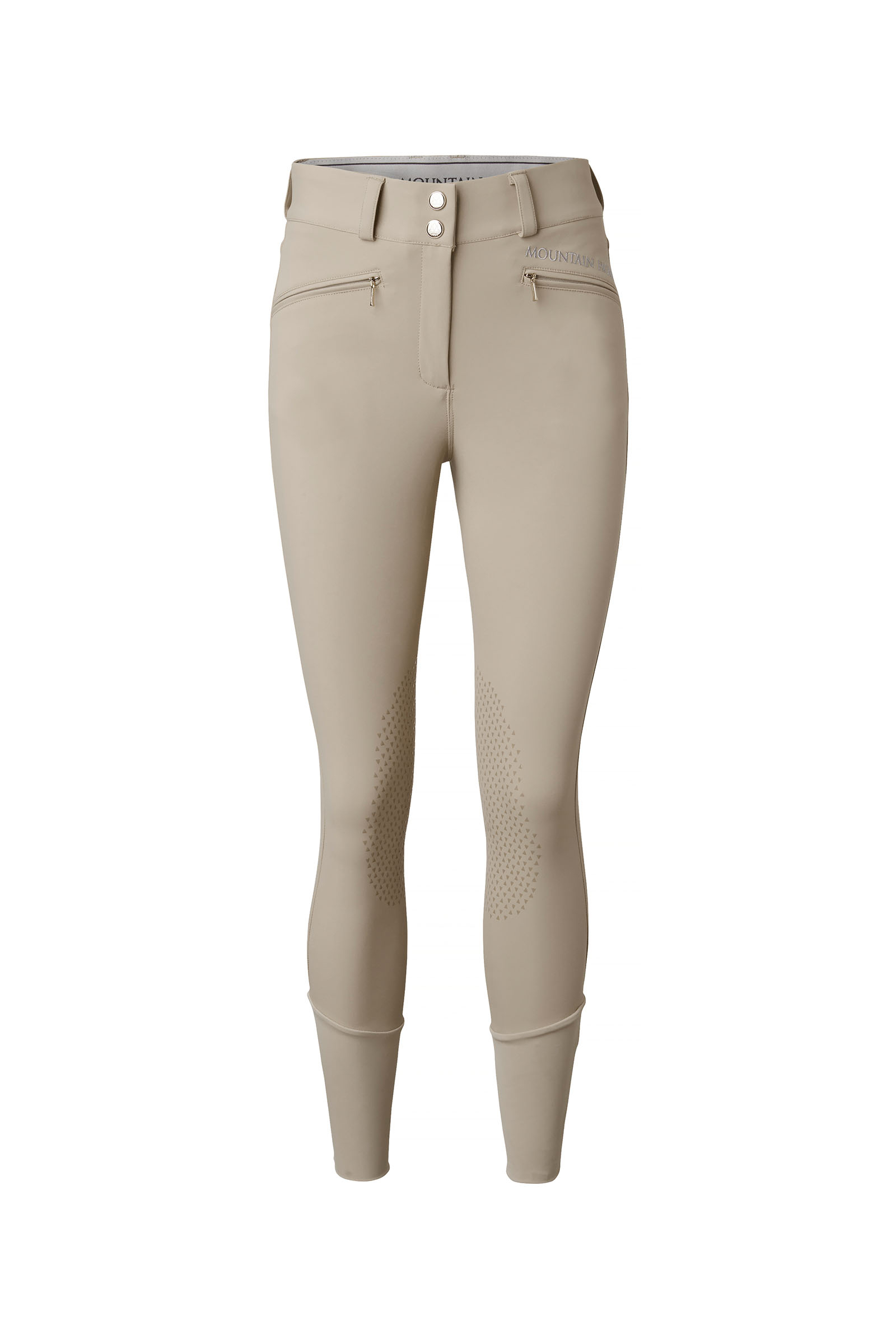 Taupe Mountain Horse Diana pantalones de montar para mujer con refuerzo de rodilla