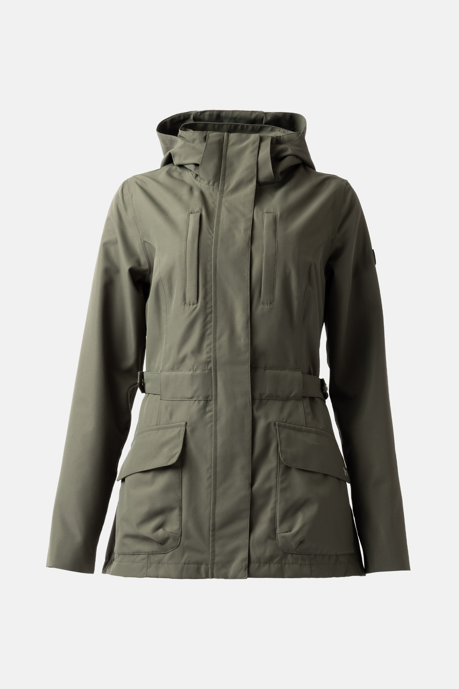 Beetle Khaki Green  Horze Jadine Chaqueta técnica impermeable de verano para mujer