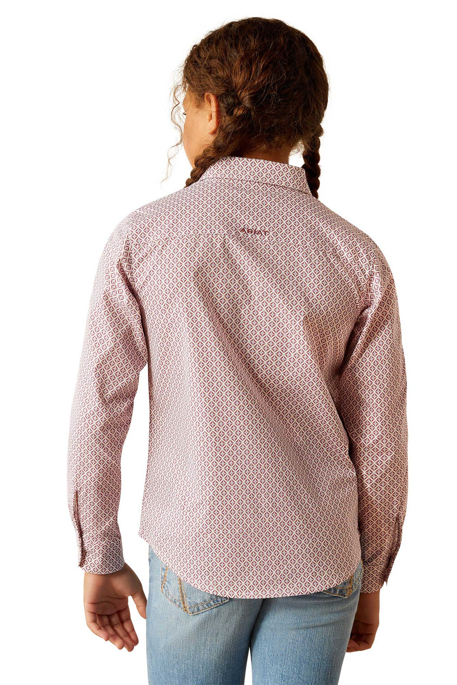 Ariat Team Kirby camisa western de manga larga para niños