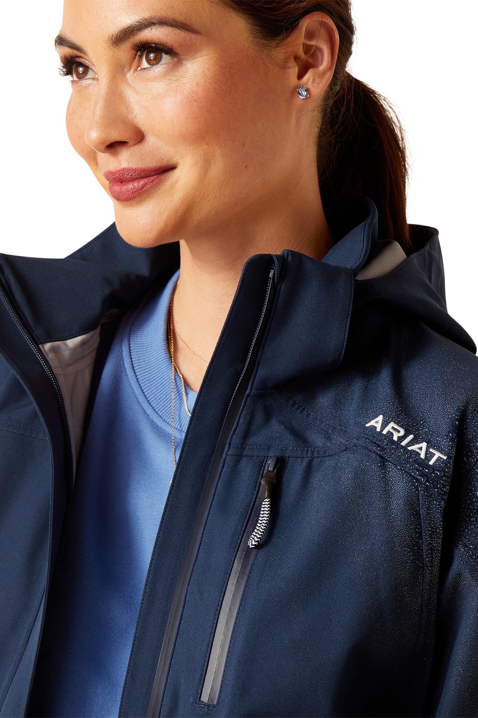 Ariat Coastal H2O Parka larga impermeable para mujer