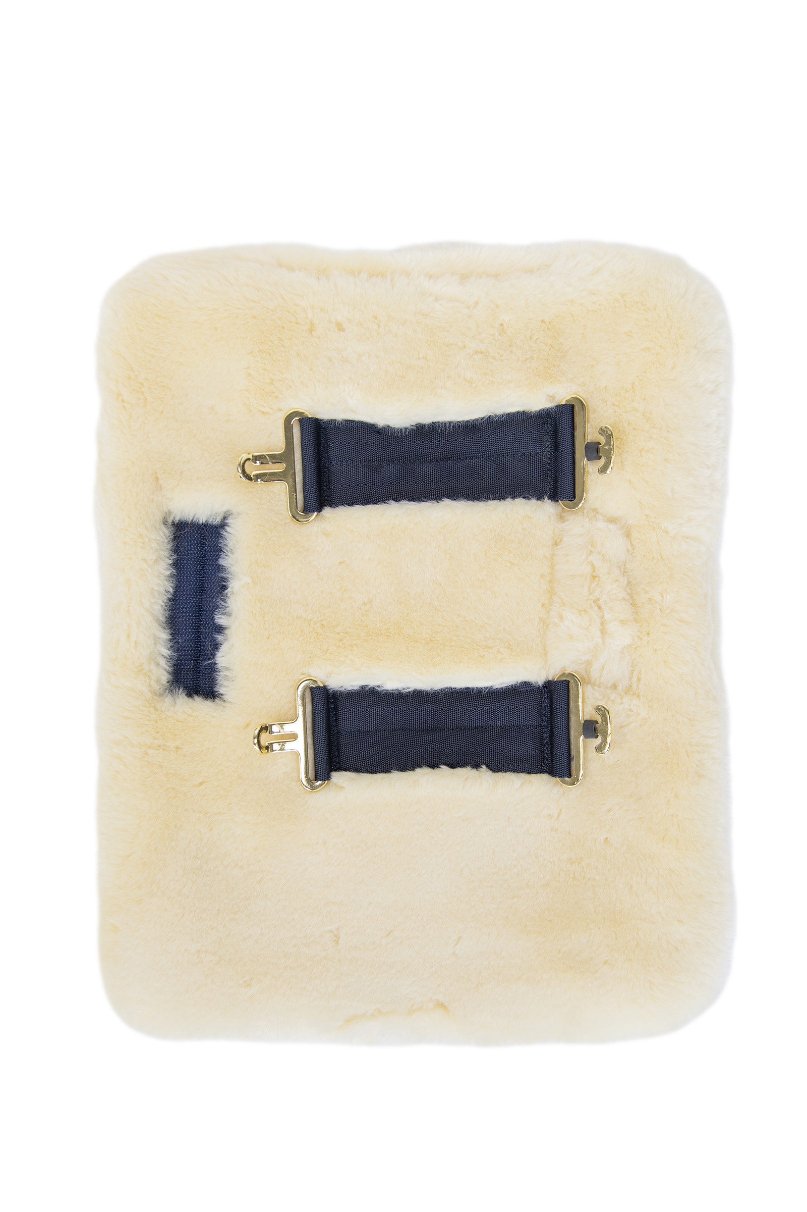 Kentucky Horsewear - Expansor de pecho de piel de oveja vegana con 2 hebillas