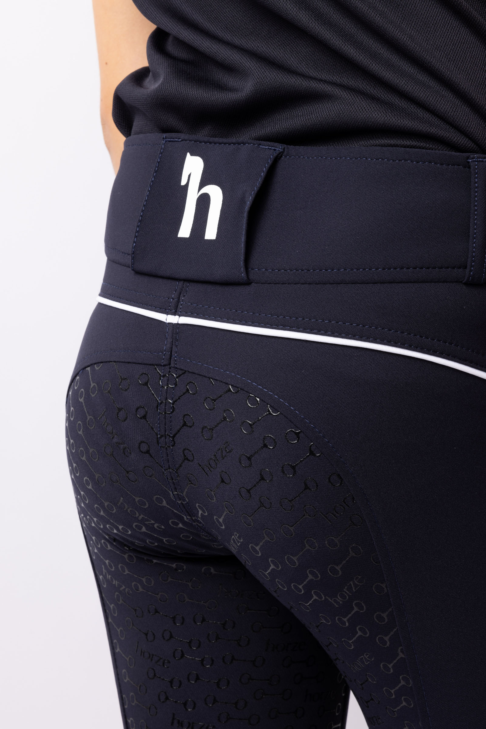 Pantalones de Montar con Cintura Altade Asiento Completo de Silicona para Niños Horze Aubrey