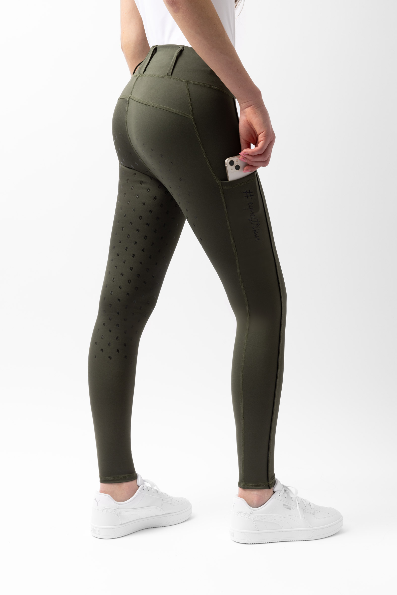 Mallas de Equitación con Cintura Alta para Mujer Horze Young Rider AYA