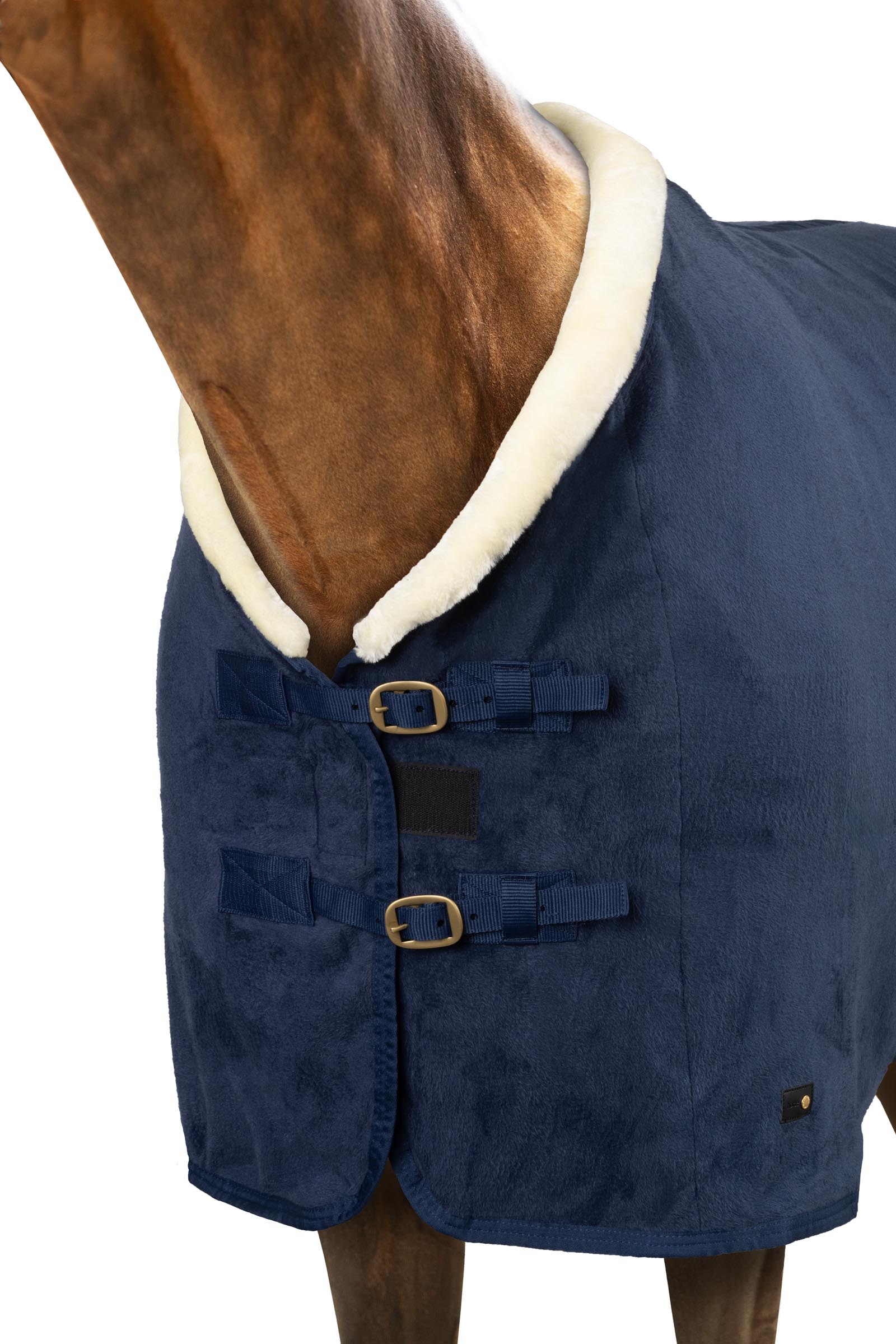 Manta Polar con Cuello de Piel HorzeLincoln