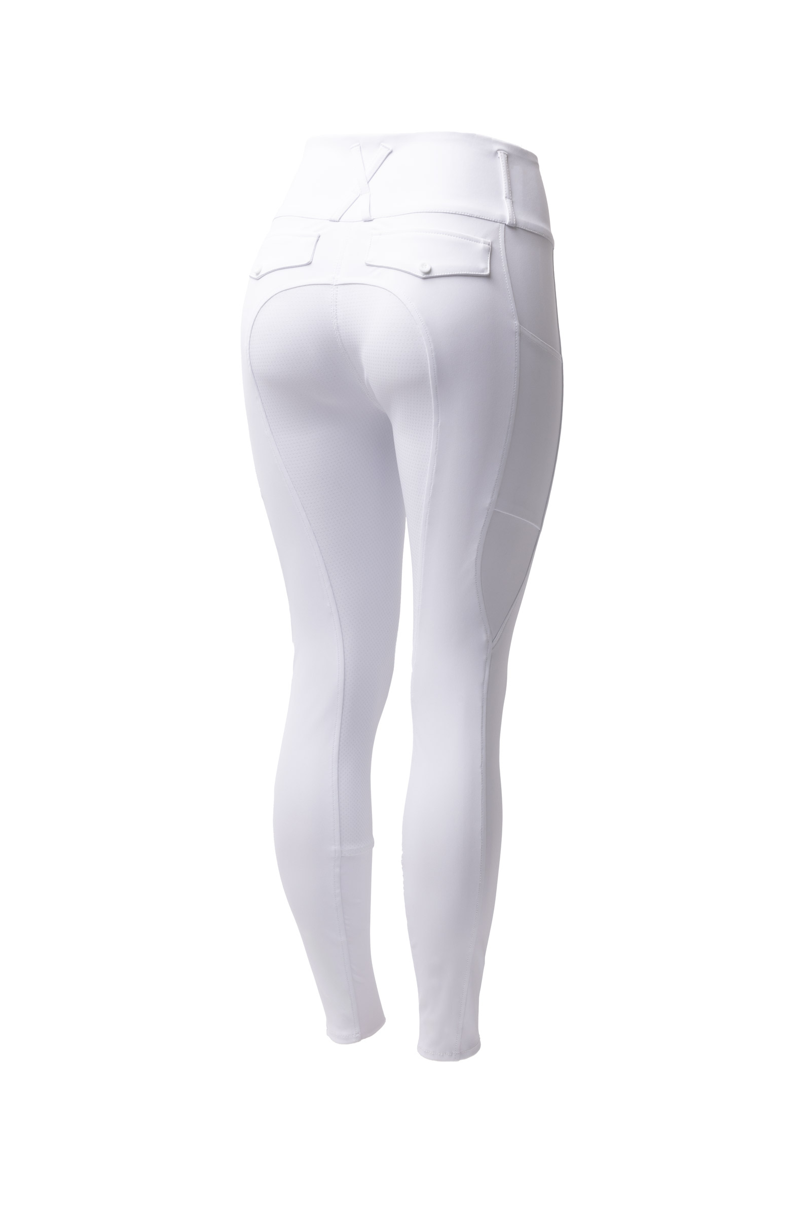 White Horze Leonie pantalones de equitaci&oacute;n para mujer con asiento completo de silicona UPF 40+