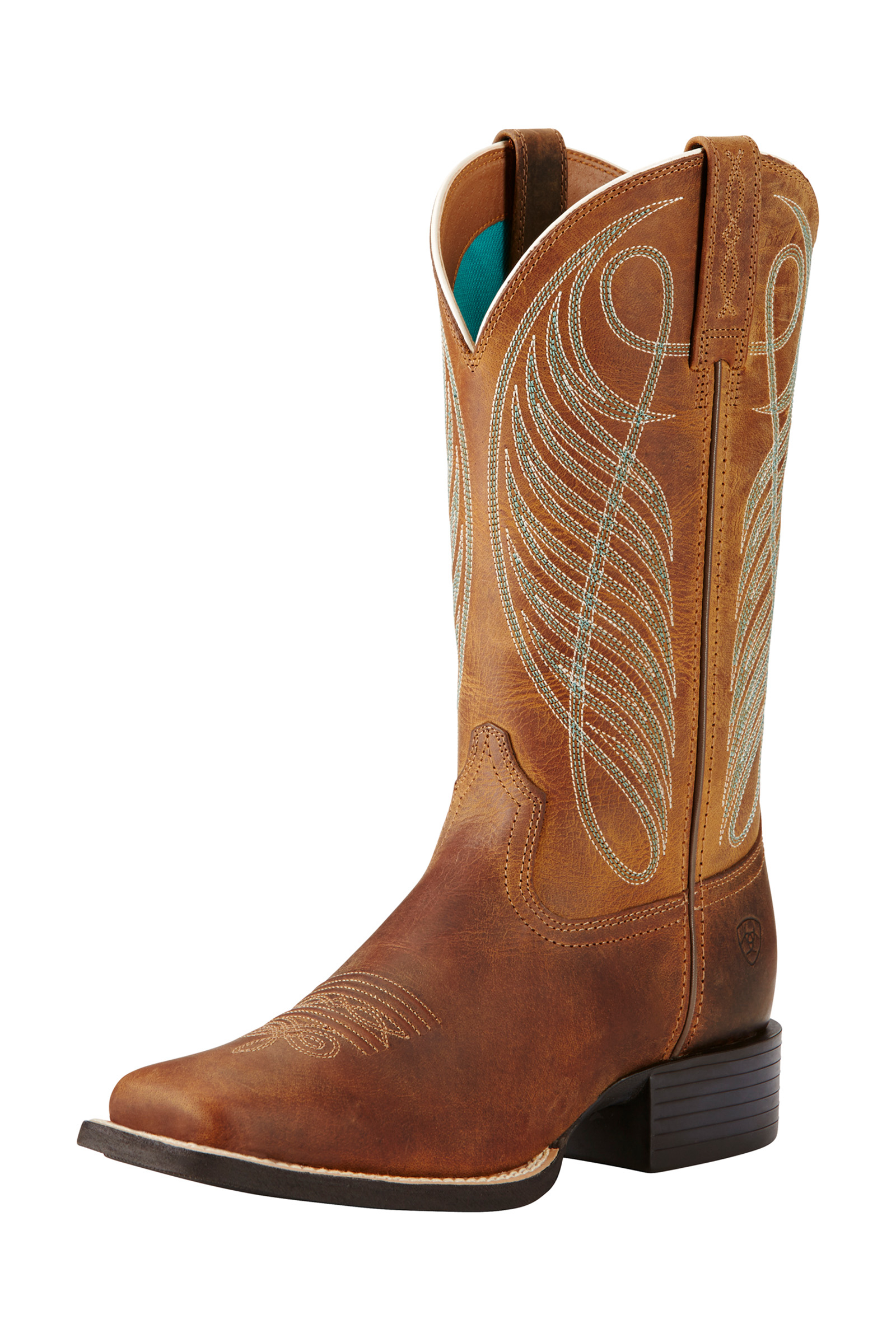 Ariat Round Up Wide Square Toe botas western para mujer