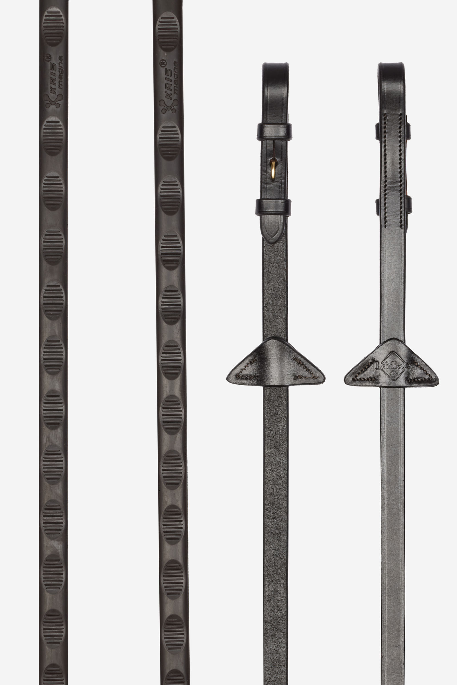 Brown/Brass LeMieux Magna Grip riendas de goma