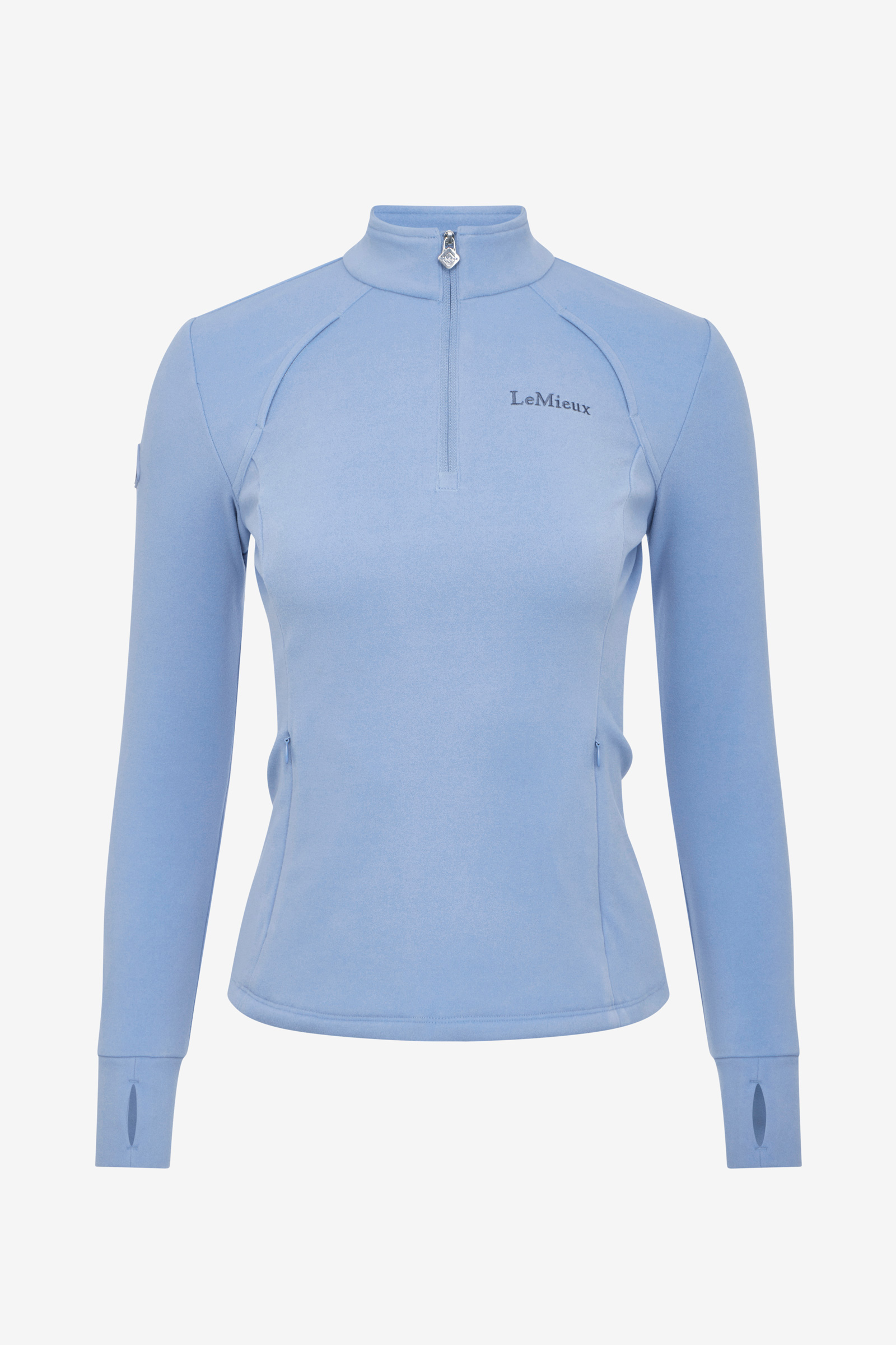 Powder Blue LeMieux Frances forro polar mujer con cremallera corta