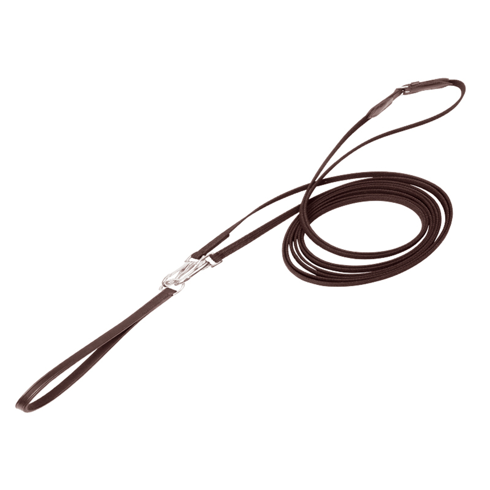 Brown Riendas palmeadas Kavalkade con lazo de cuero