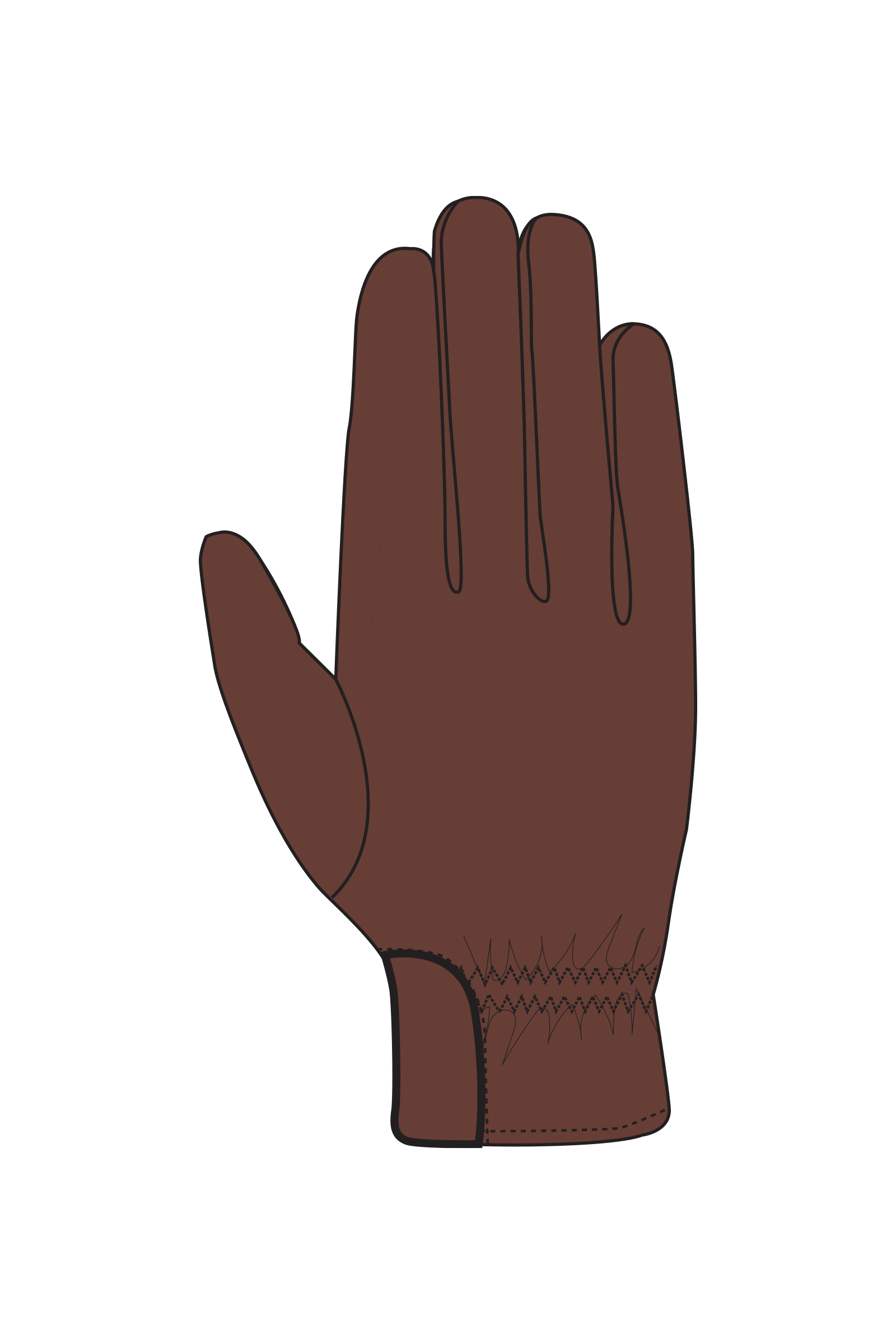 Horze Dakota guantes de equitaci&oacute;n estilo western de cuero