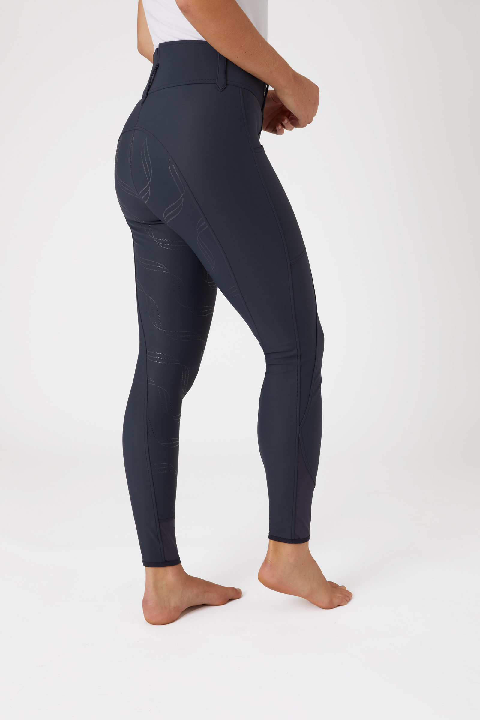 Pantalones de Monta con Cintura Alta y Asiento Completo para Mujer Horze Indira
