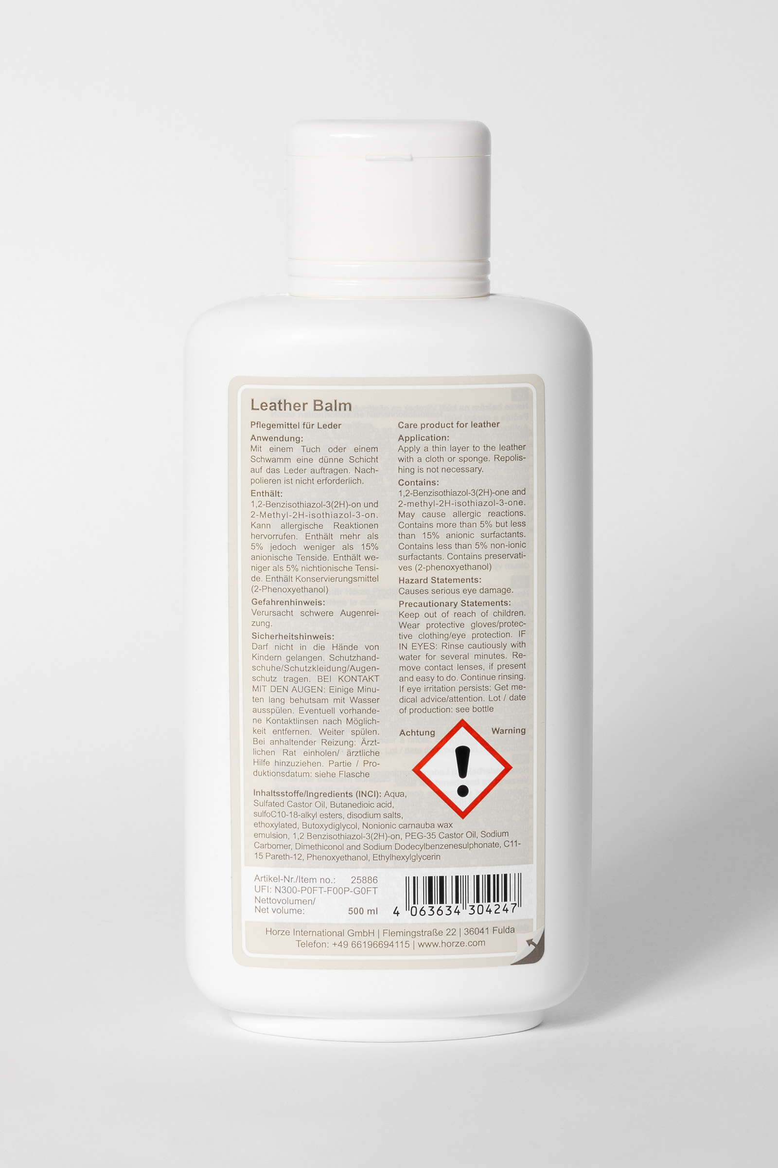 B&aacute;lsamo para Cuero Horze, 500ml