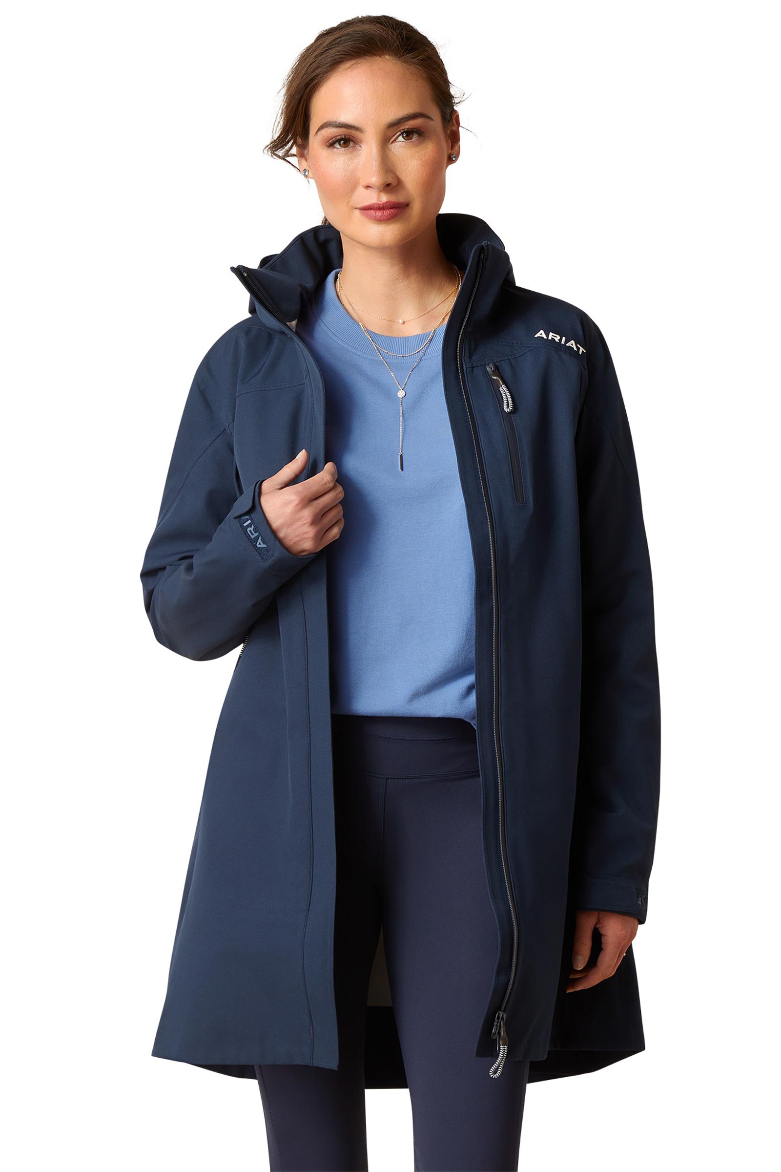 Ariat Coastal H2O Parka larga impermeable para mujer