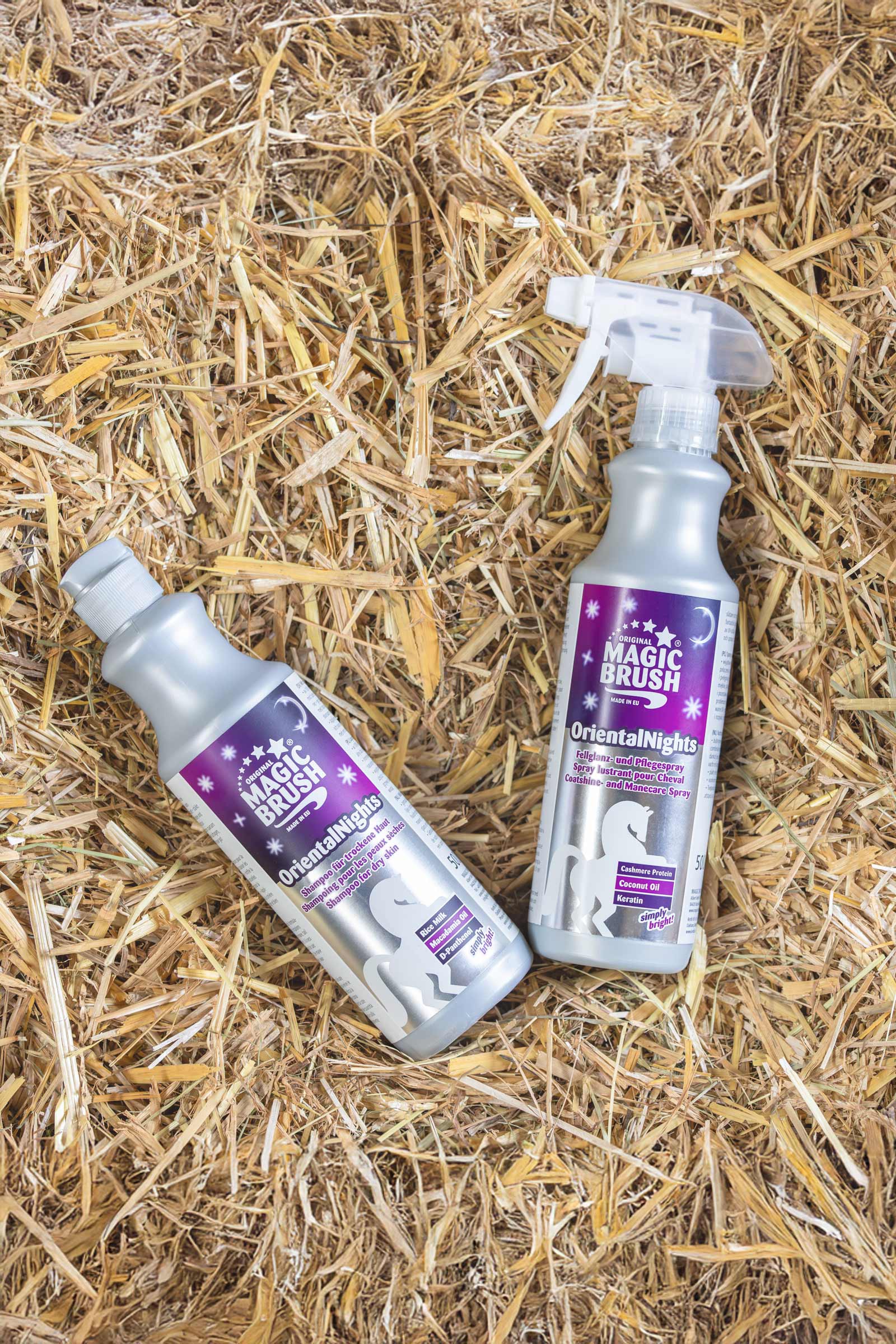 MagicBrush Oriental Nights spray de brillo y cuidado para pelaje y crin, 500 ml