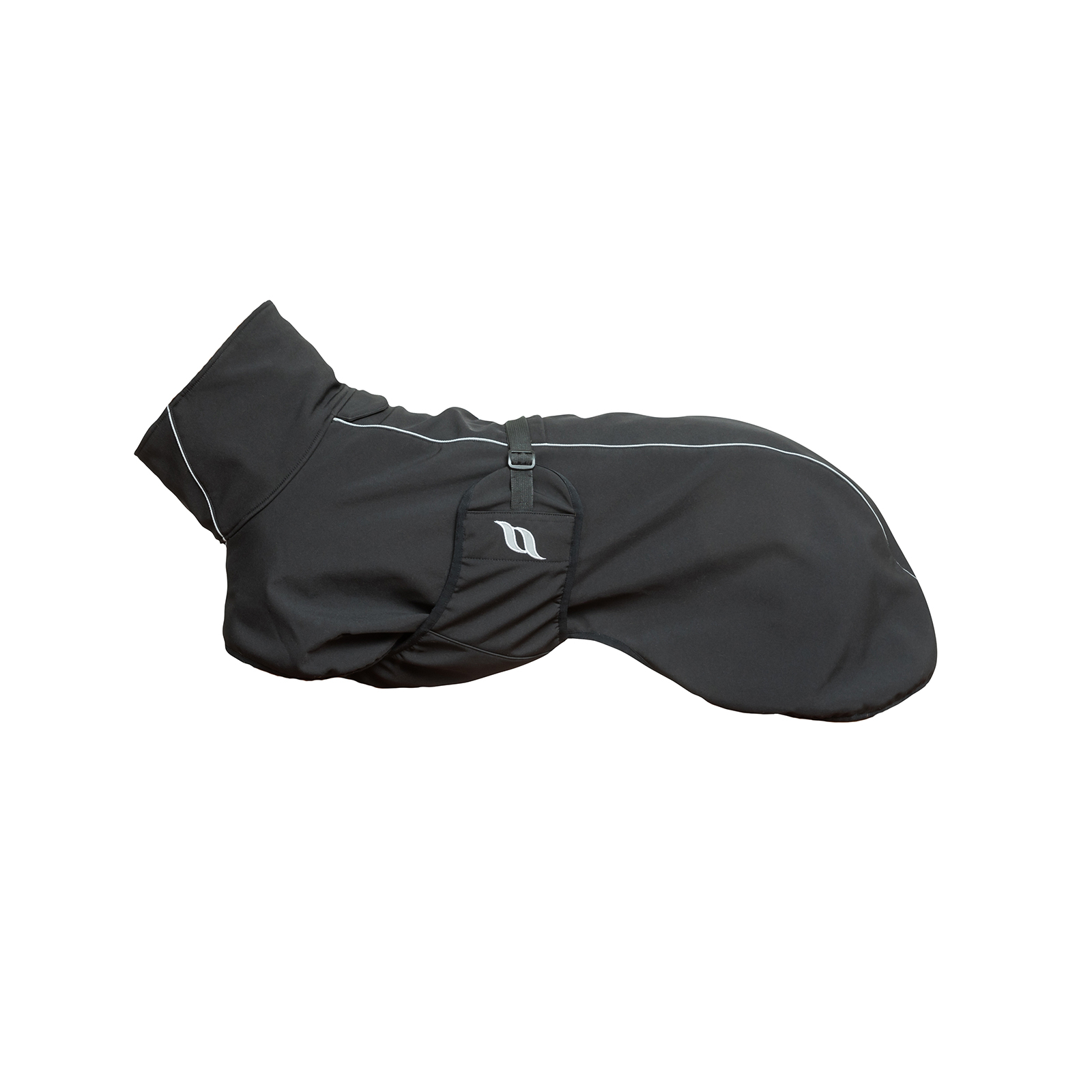 Black Abrigo para Perro Uso General Back on Track Nella, 25-35cm